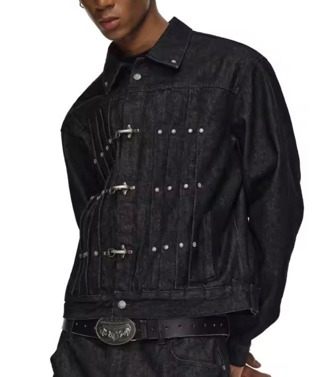 Japanese Brand Airplane Buckle Denim Jacket Size US M / EU 48-50 / 2 - 2 Thumbnail