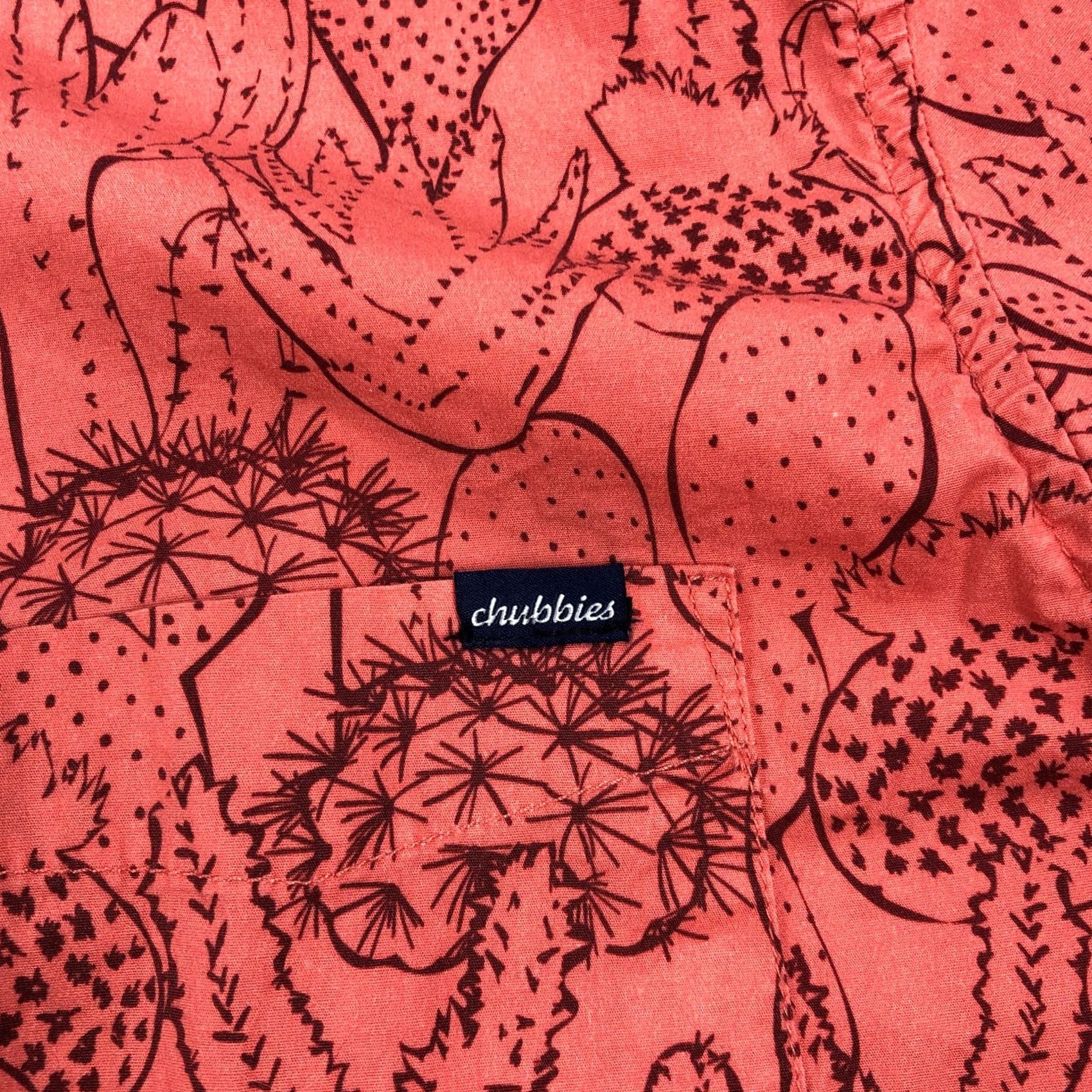 Chubbies Chubbies Shirt Mens Large Cactus Print Short Sleeve Button Up Size US L / EU 52-54 / 3 - 3 Thumbnail