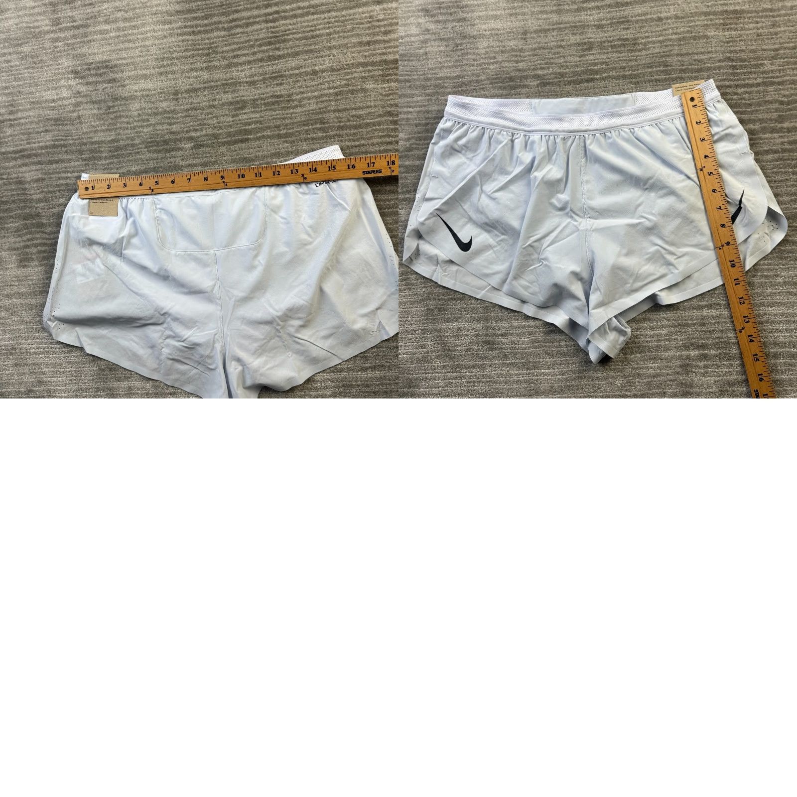 Nike Nike Aeroswift Shorts Mens Large Blue 2" Running Dri Fit Racing Size US 33 - 8 Thumbnail