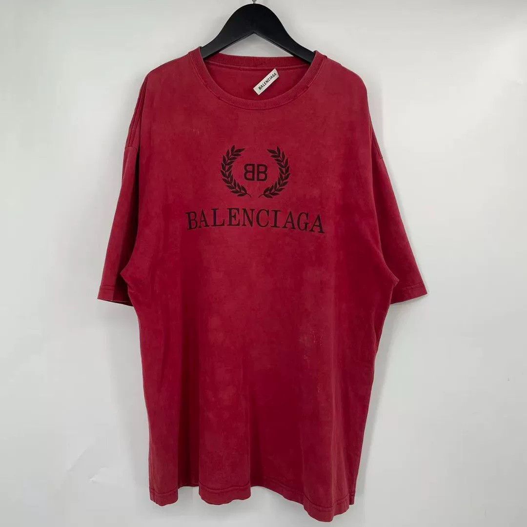 Balenciaga Balenciaga Red T-Shirt S Men Size US S / EU 44-46 / 1 - 1 Thumbnail