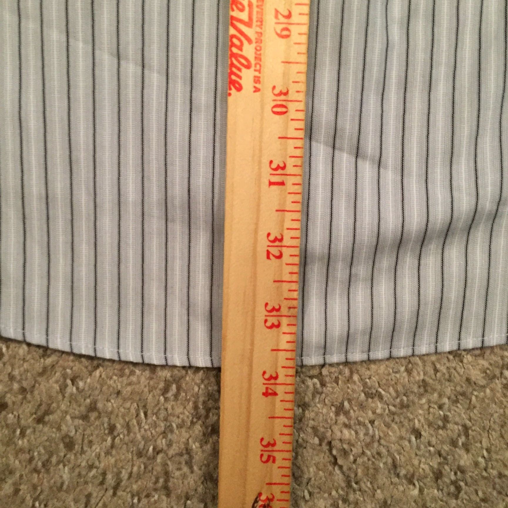 Dockers DOCKERS Shirt Mens Large Gray Striped Long Sleeve Button Up Size US L / EU 52-54 / 3 - 7 Thumbnail