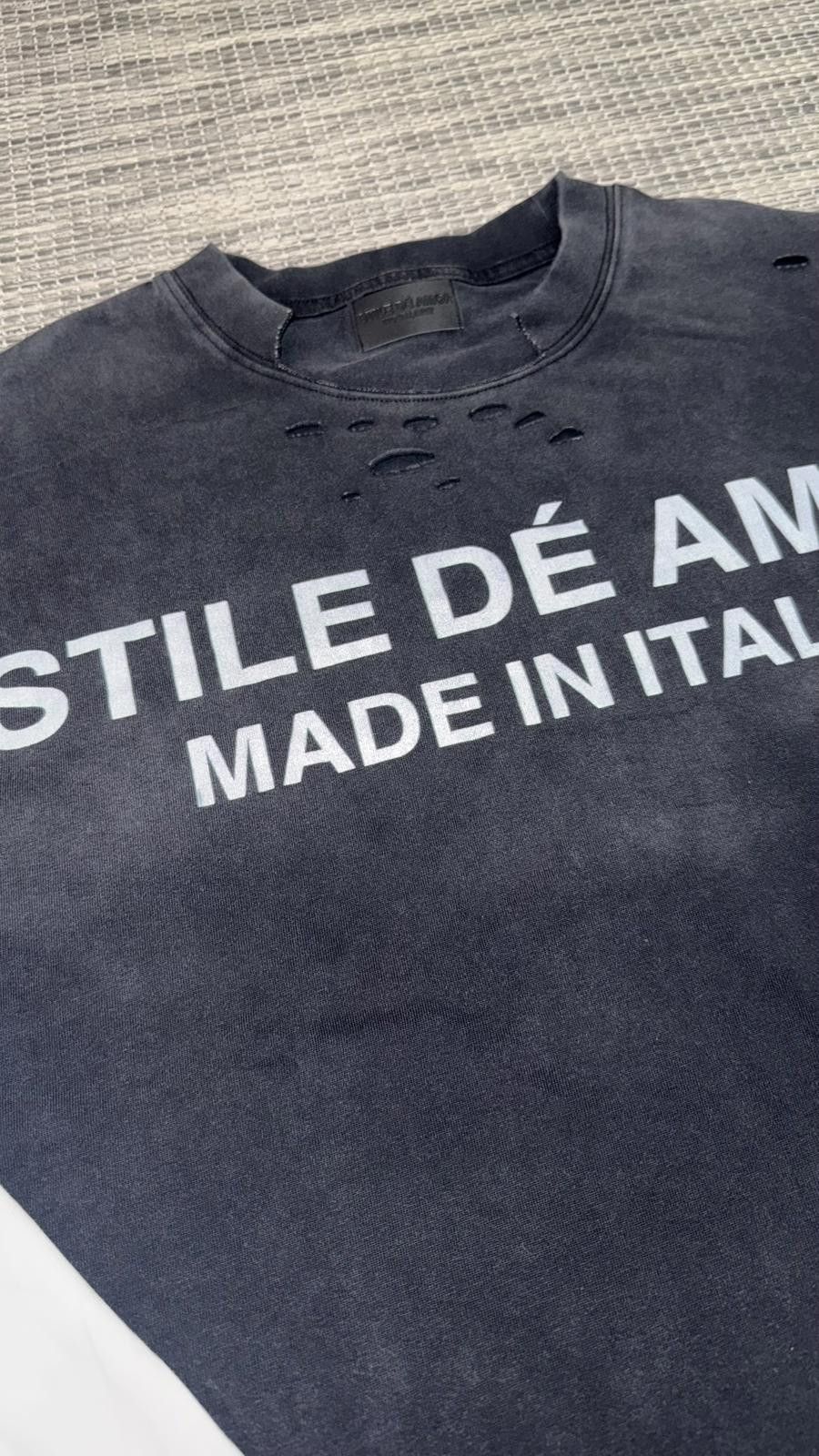 Other Stile De Amor Nero Su Bianco Men's Long Sleeve Size US XXL / EU 58 / 5 - 2 Thumbnail
