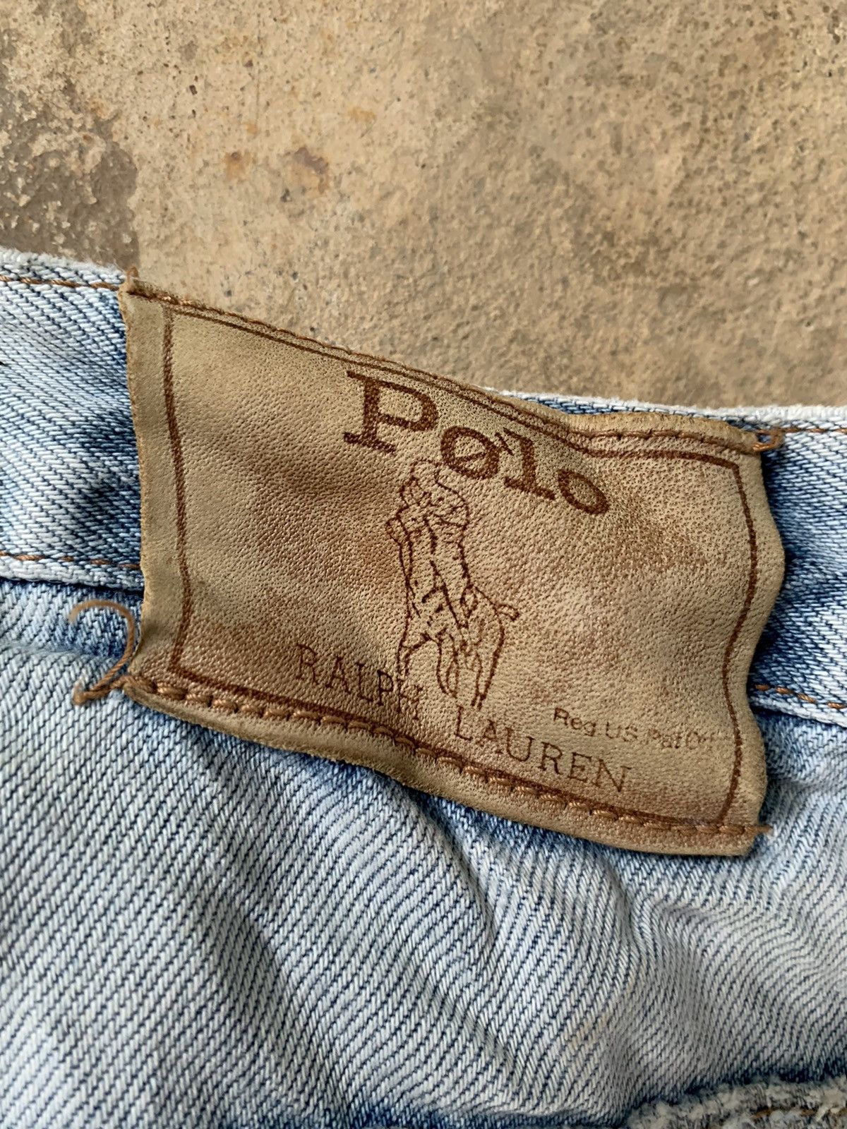Polo Ralph Lauren × RRL Ralph Lauren × Vintage Vintage‼️Polo Ralph Lauren zip Talon 42 Distressed Denim Size US 31 - 5 Thumbnail