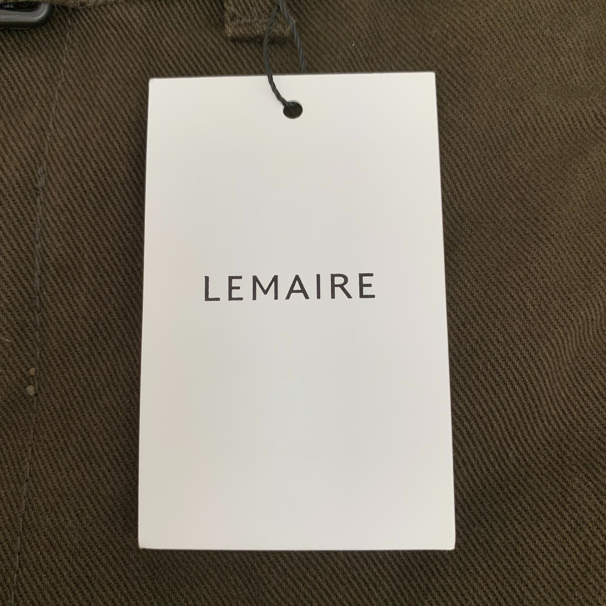 Lemaire Lemaire Mens Dark Brown Cotton Straight-Leg Trousers W/Belt Size US 32 / EU 48 - 3 Thumbnail