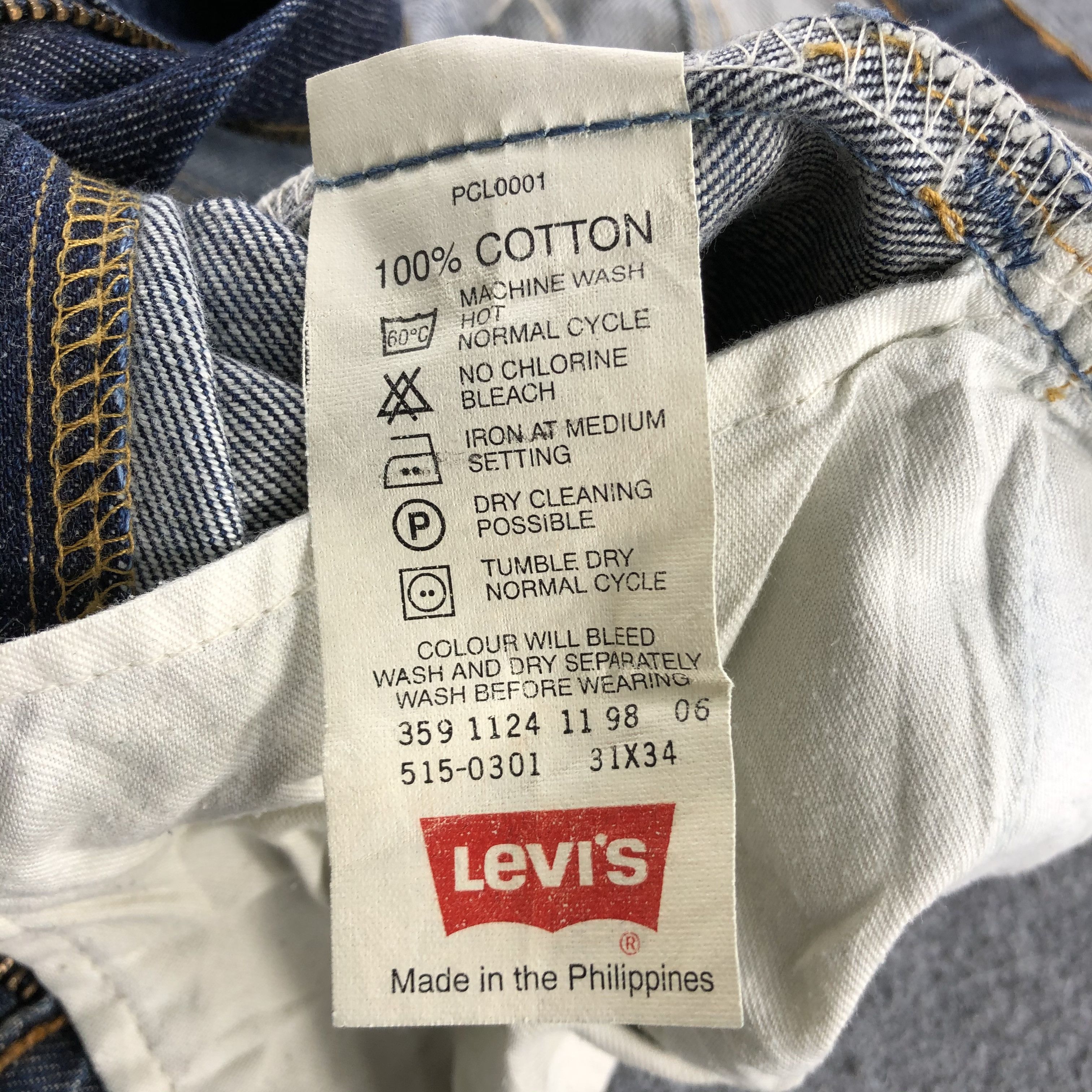 Levi's 90s Vintage Blue Wash Levis 515 Jeans-J1864 Size US 31 - 10 Thumbnail