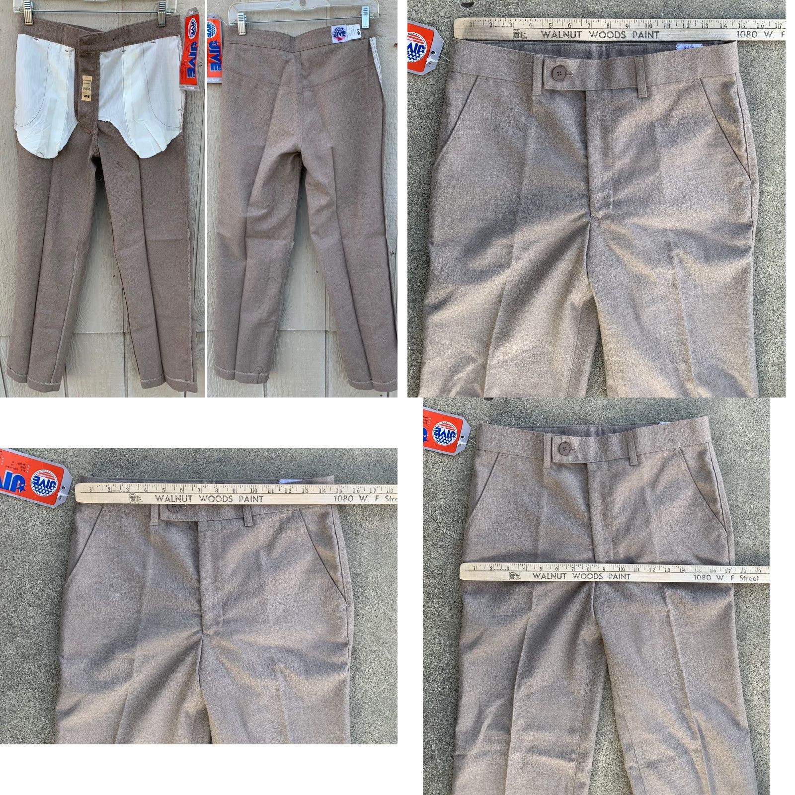 Vintage VINTAGE Jive Casualwear Pants 31 31 Waist 30.5 Inseam 31 Brown Polyester Viscose Unisex Adults 70s 1970s Snug Fitting Hippie Style Mens Womens Size 24" / US 00 / IT 34 - 11 Thumbnail