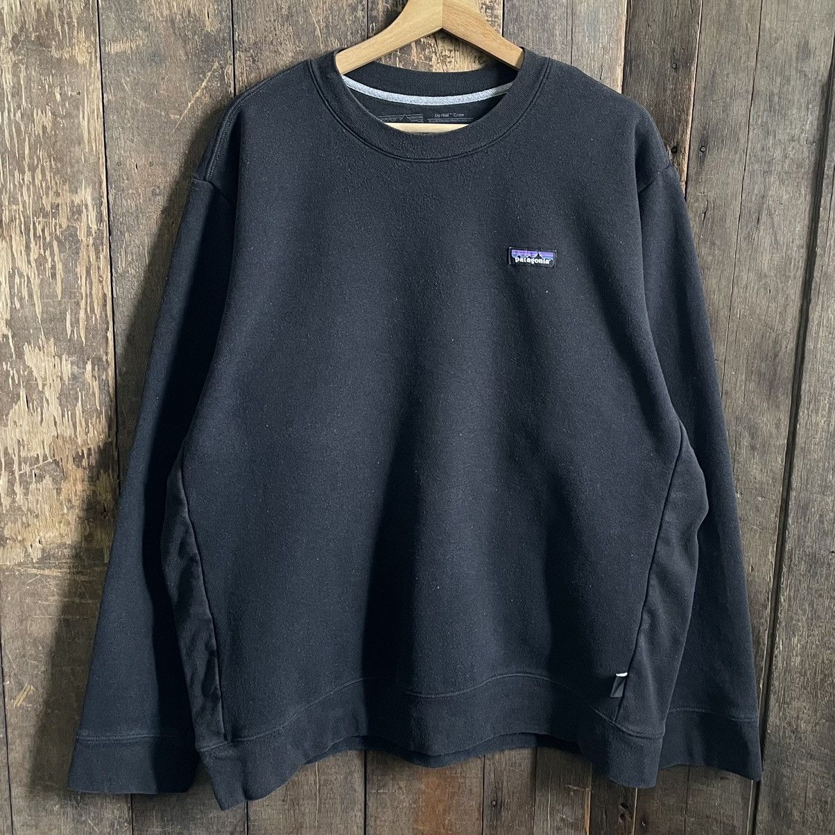 image of Patagonia Crewneck Sweatshirt in Black, Men's (Size XL)