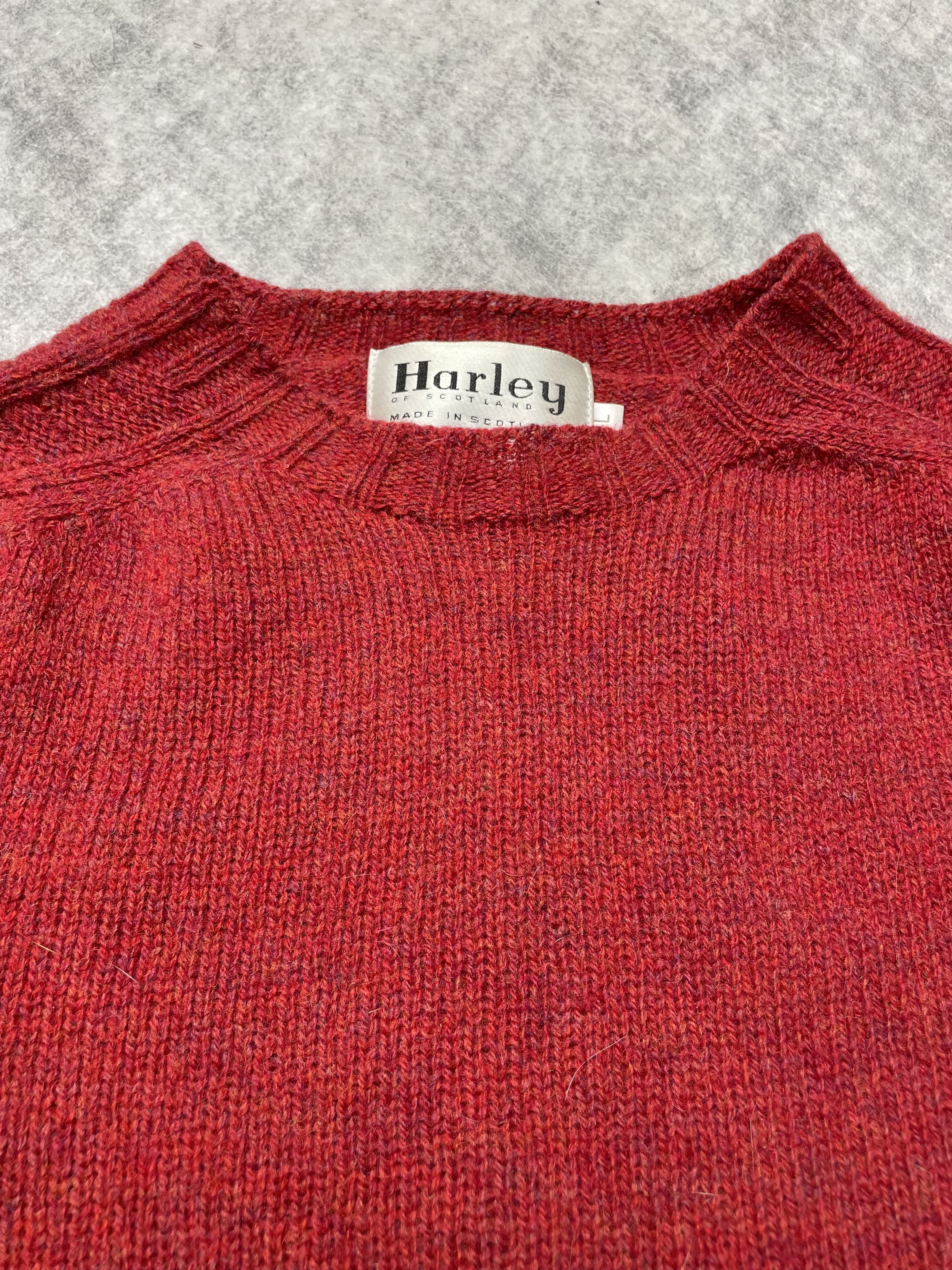 Harley of Scotland Harley of Scotland Wool Sweater Red Size M/L Size M / US 6-8 / IT 42-44 - 6 Thumbnail
