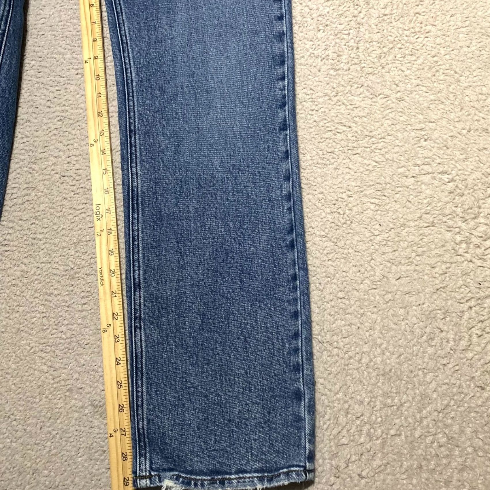Silver Jeans Co. Silver Jeans Co Womens Jeans Blue Denim Medium Wash Straight High Rise 29 Adult Womens XS-Plus? Size 29" - 7 Thumbnail