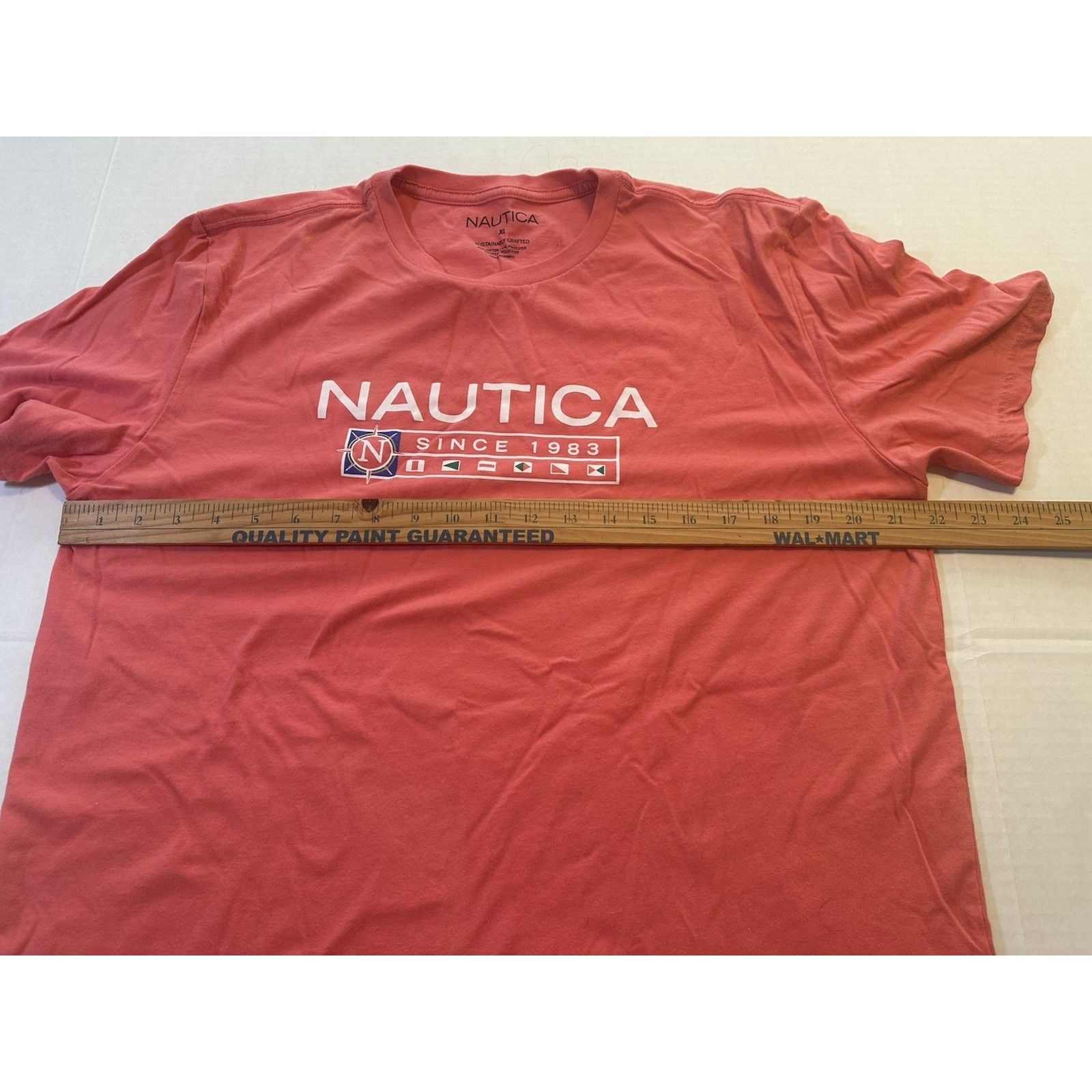 Nautica Nautica Tshirt Pink XL1983 Graphic Nautical Boating Gorpcore Size US XL / EU 56 / 4 - 4 Thumbnail