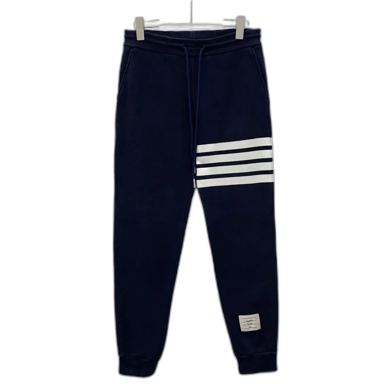 Thom Browne Classic Navy Drawstring Sweatpants by Thom Browne Size US 26 / EU 42 - 1 Thumbnail