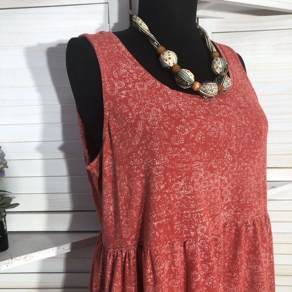 Frye Frye boho dress floral tiered cotton prairie peasant style M Size L / US 10 / IT 46 - 6 Thumbnail