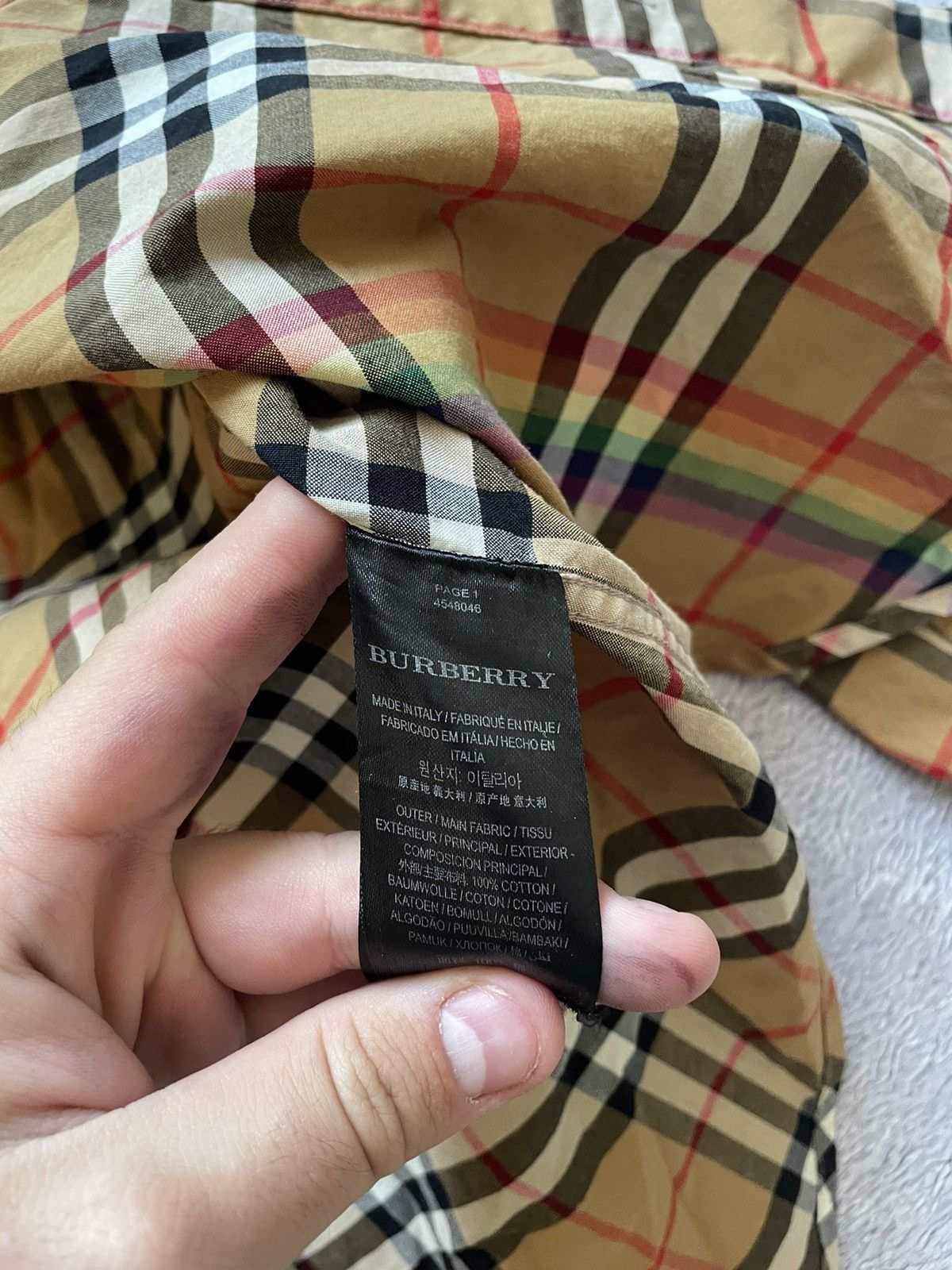 Burberry Authentic Burberry Rainbow Nova Check Shirt Size XS Italy Size US XS / EU 42 / 0 - 9 Thumbnail
