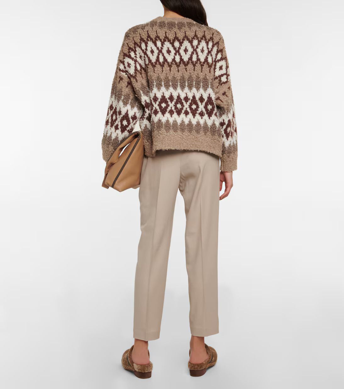 Brunello Cucinelli o1y0725 Cashmere Blend Sweater in Multicolor Size S / US 4 / IT 40 - 3 Thumbnail
