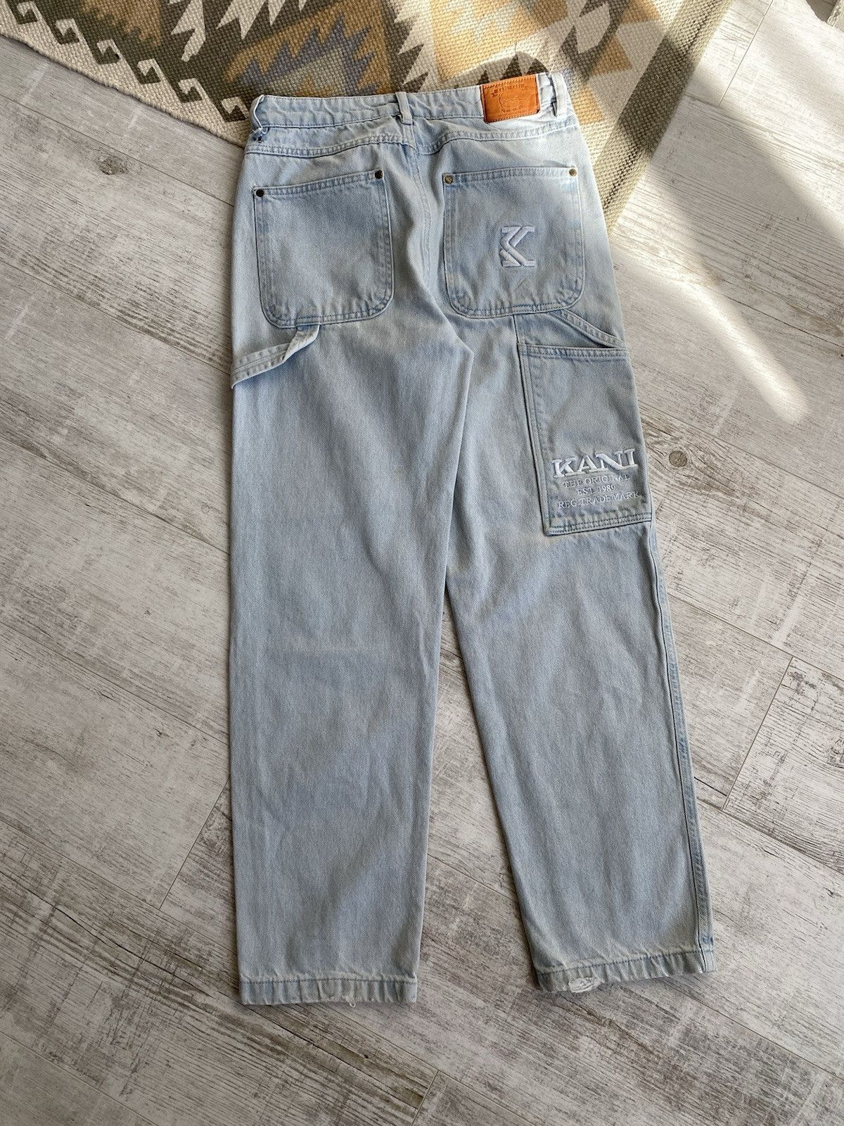 Karl Kani Karl Kani Washed Streetwear Denim Work Pants Size US 30 / EU 46 - 9 Thumbnail