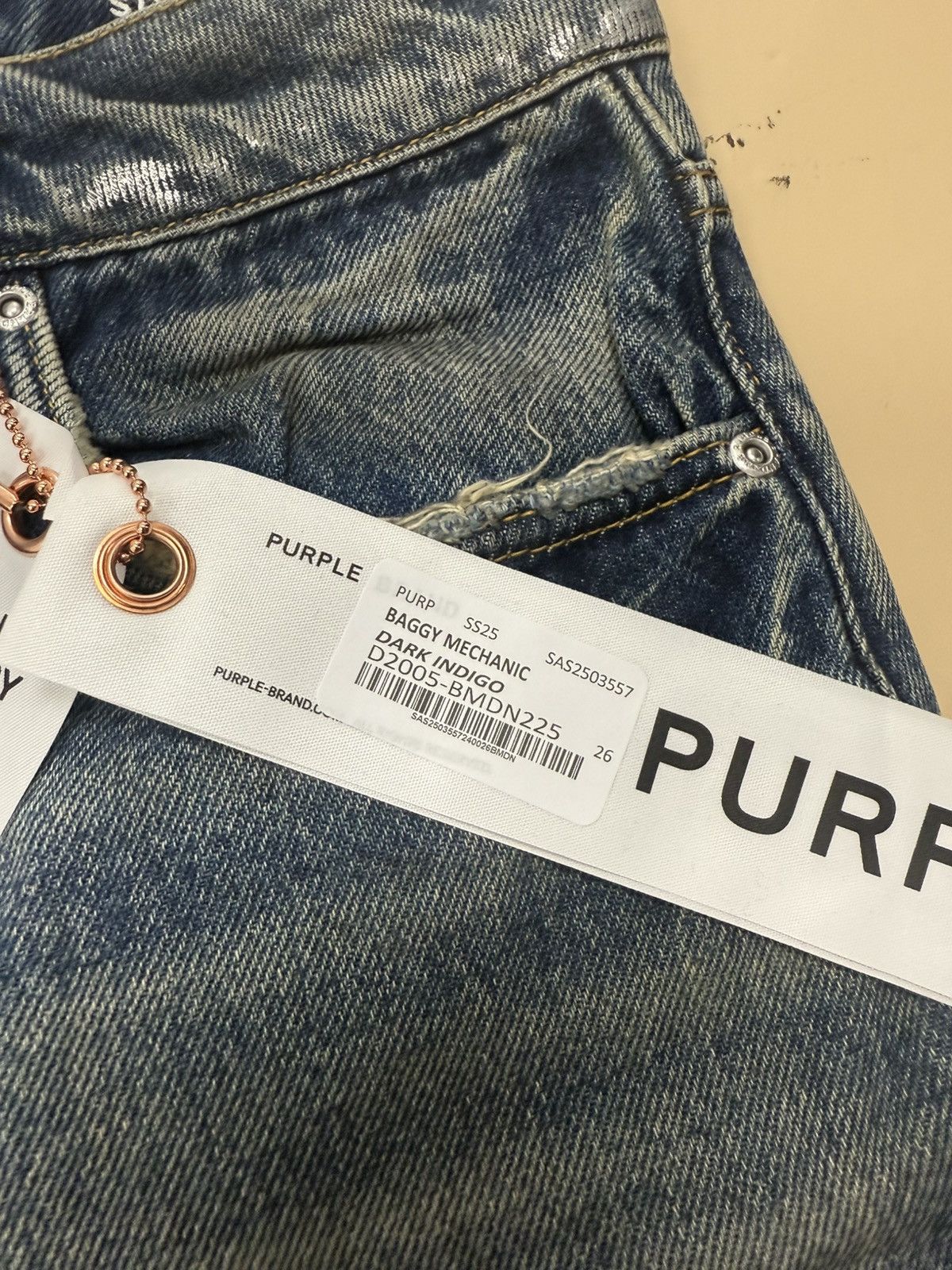 Other Purple Brand Baggy Mechanic Jeans Size 26" / US 2 / IT 38 - 3 Thumbnail