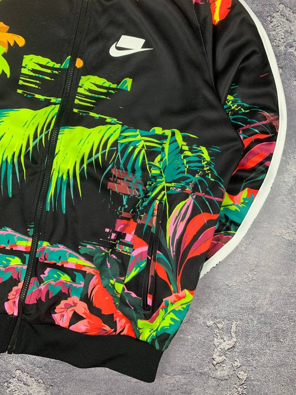Nike Nike Men's Full Zip Tropical Print Track Jacket Size US M / EU 48-50 / 2 - 7 Thumbnail