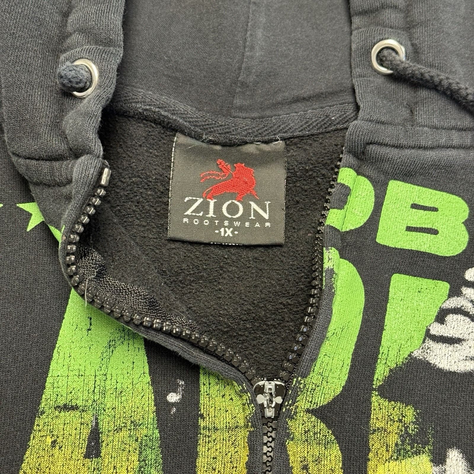 Zion Rootswear Vintage Bob Marley Hoodie Sweatshirt Zion Rootswear AOP Band Size US L / EU 52-54 / 3 - 12 Thumbnail