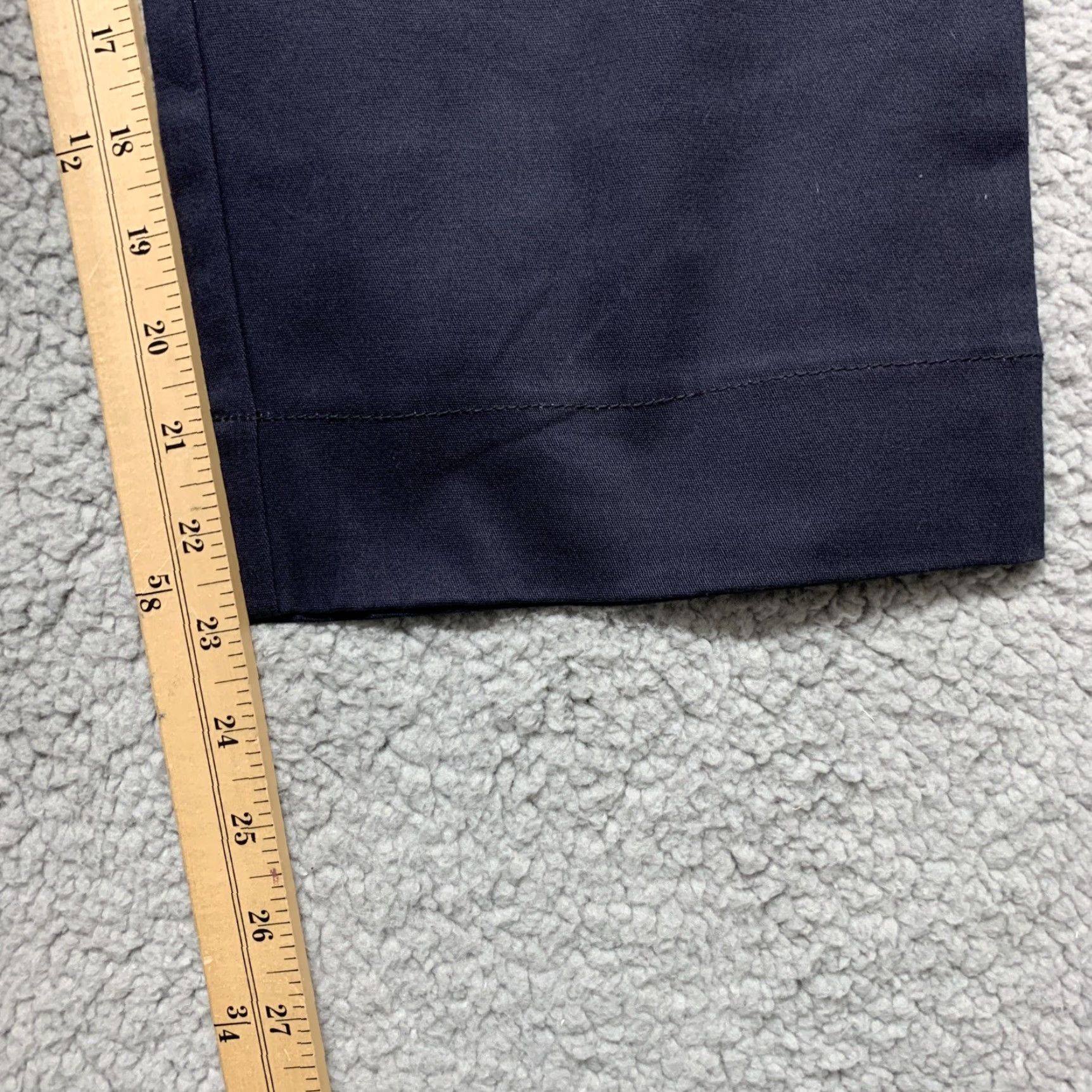 Dickies Dickies Girl Stretch Womens Size 11 Blue Cropped Pants Style NHH11 34" Waist Jeans Cropped 8.5-10.5 in. Regular Belt Loops Womens Stars? Size 32" / US 10 / IT 46 - 6 Thumbnail