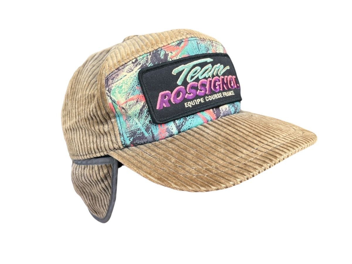 Rossignol Vintage 80s Rossignol Team Racing France Corduroy Hat Size ONE SIZE - 2 Thumbnail