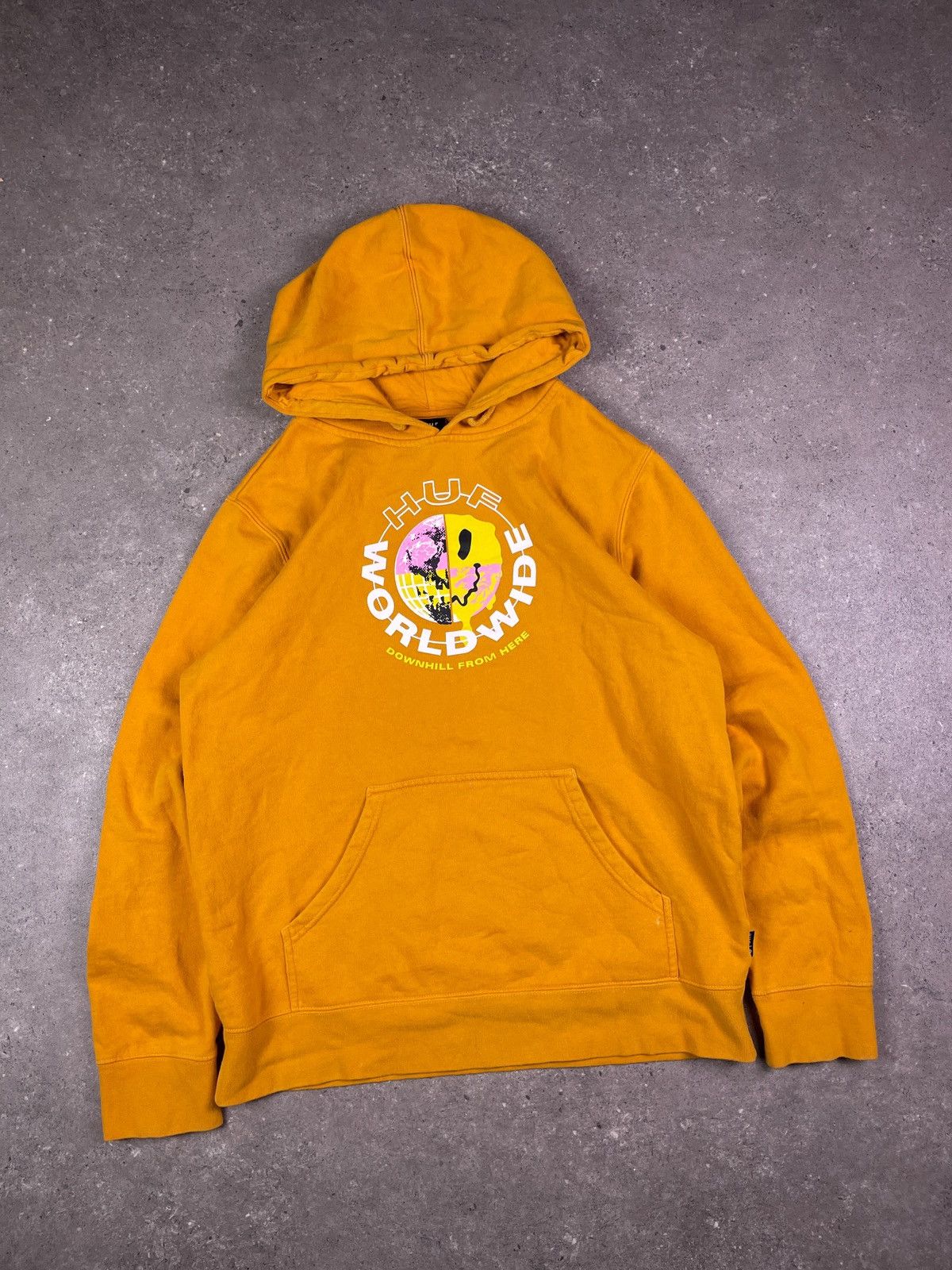Huf × Vintage Vintage Y2K Huf Worldwide downhill from here hoodie Size US M / EU 48-50 / 2 - 1 Thumbnail