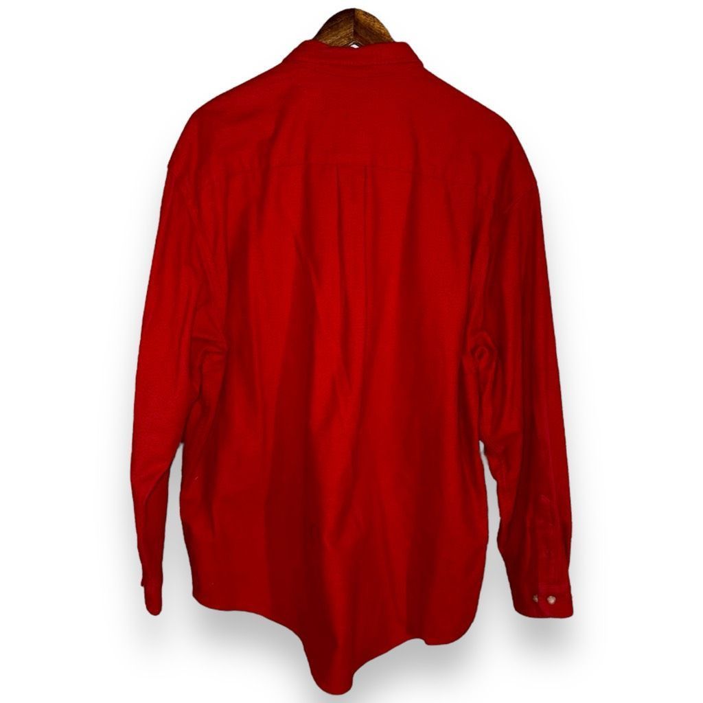 Eddie Bauer Eddie Bauer Crimson Red Chamois Flannel Sport Shirt L Size US L / EU 52-54 / 3 - 7 Thumbnail