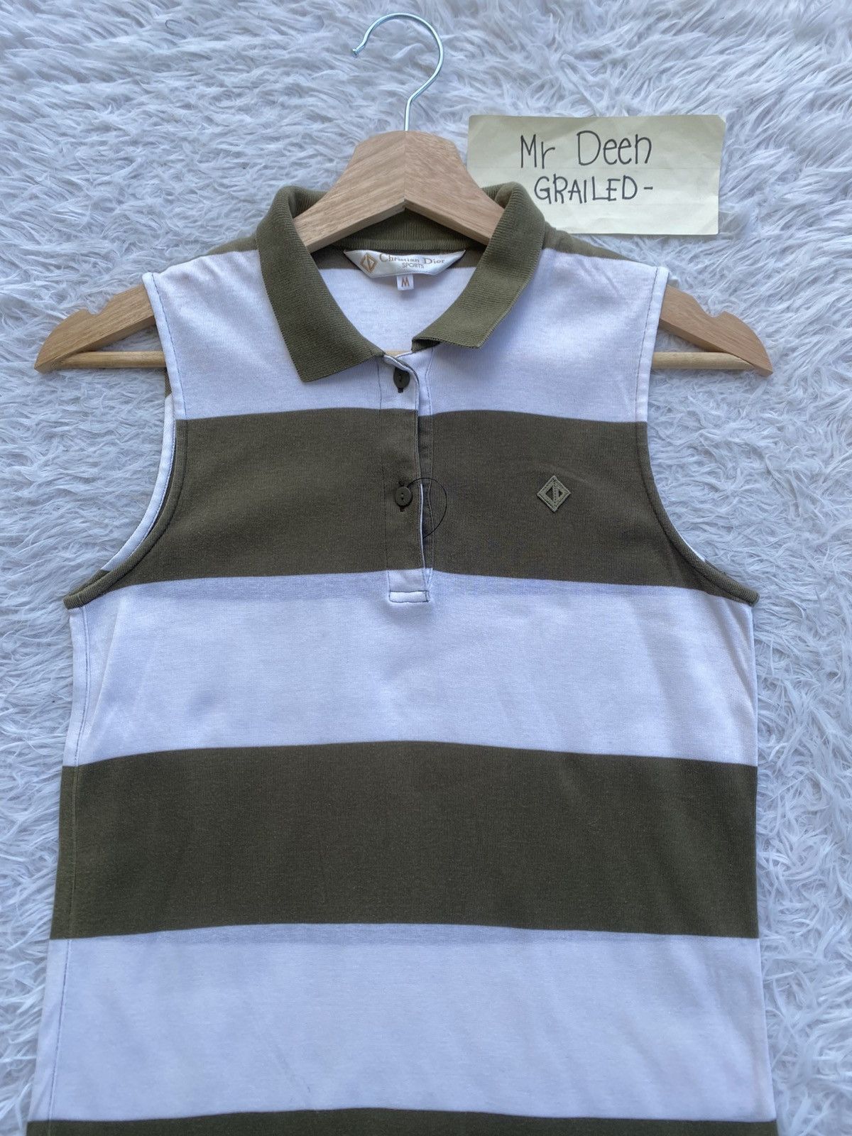 Christian Dior Monsieur Rare Christian Dior Sports Stripes Sleeveless Top Size M / US 6-8 / IT 42-44 - 1 Thumbnail