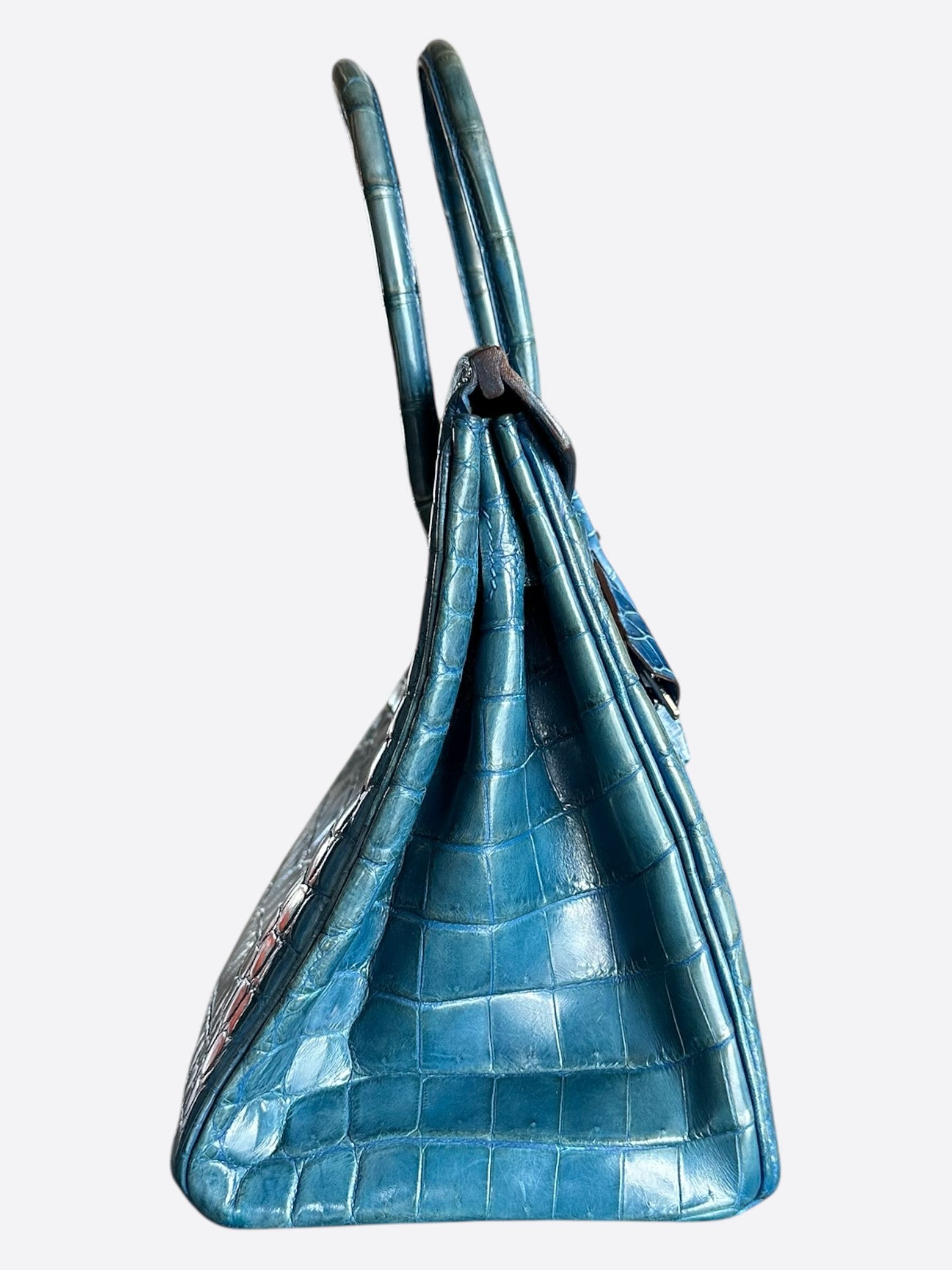 Hermes Hermes Blue Crocodile Birkin 30 Size ONE SIZE - 2 Thumbnail