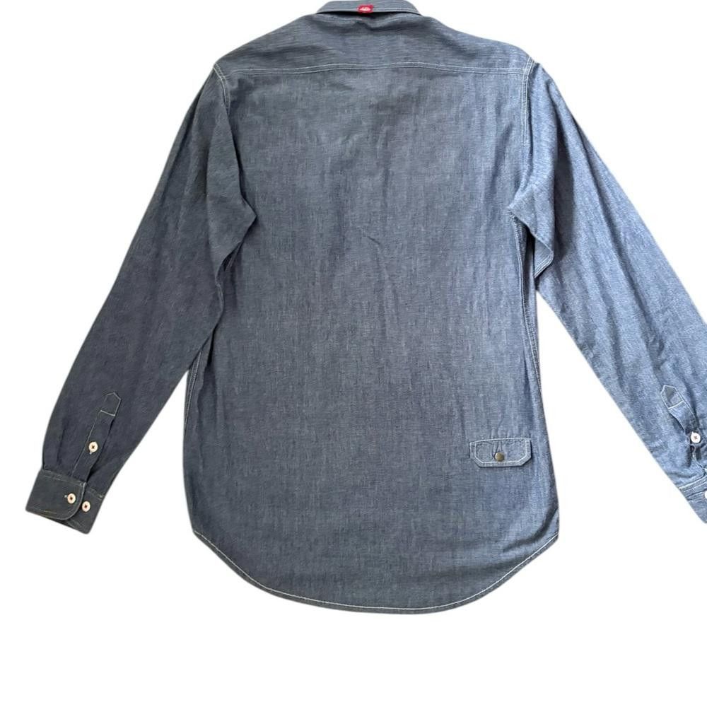 Designer Troy Lee Designs Cotton Button Down Shirt Blue Size Large Size US L / EU 52-54 / 3 - 3 Thumbnail