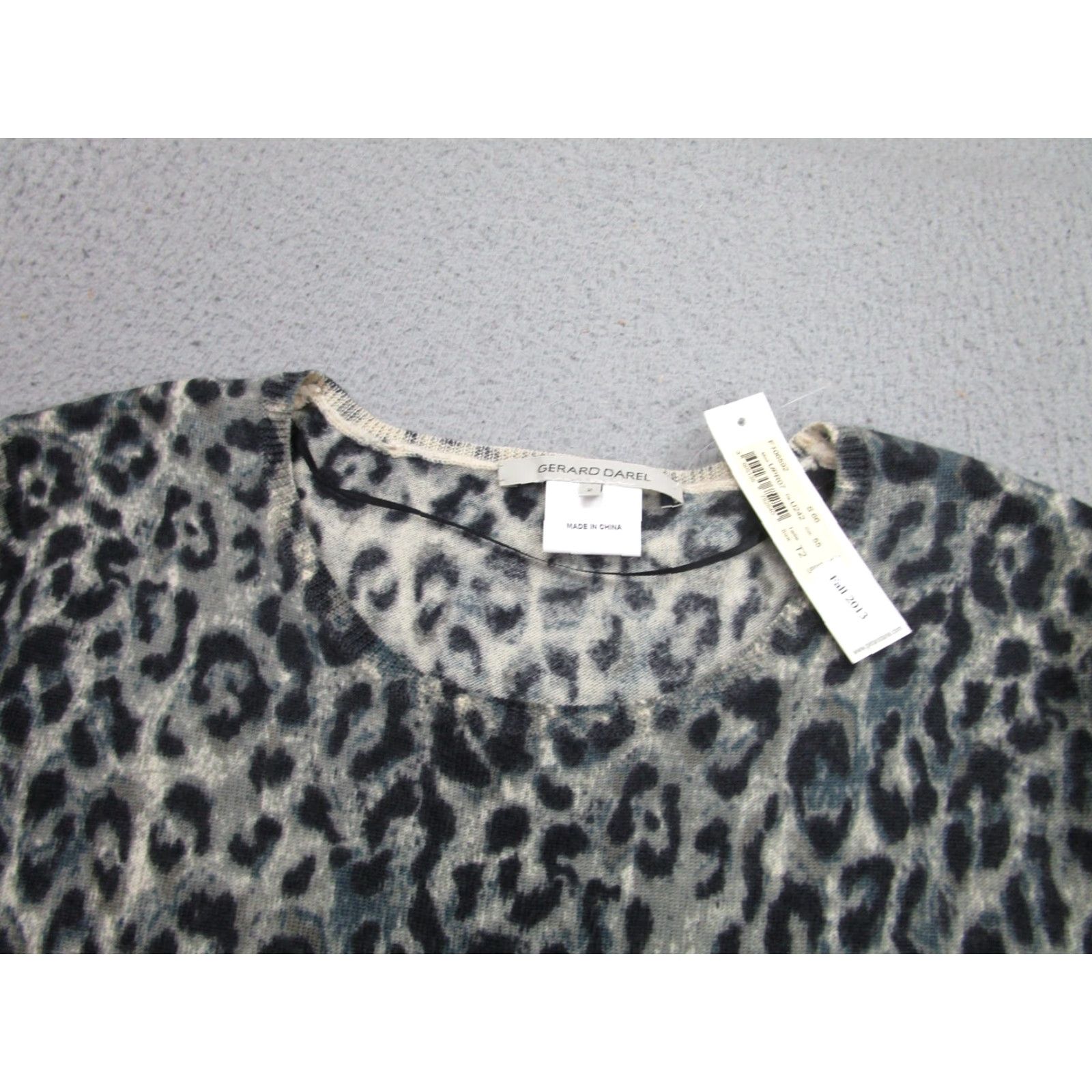 Gerard Darel Gerard Darel Dress Womens Small Long Sleeve Leopard Print Wool Sweater UPR07 Size XS / US 0-2 / IT 36-38 - 5 Thumbnail