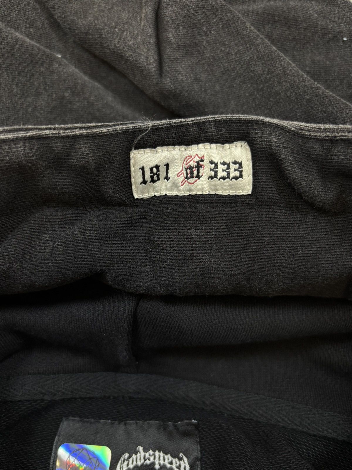 Godspeed Godspeed R.O.R. Hoodie, Washed Black Size US XL / EU 56 / 4 - 8 Thumbnail