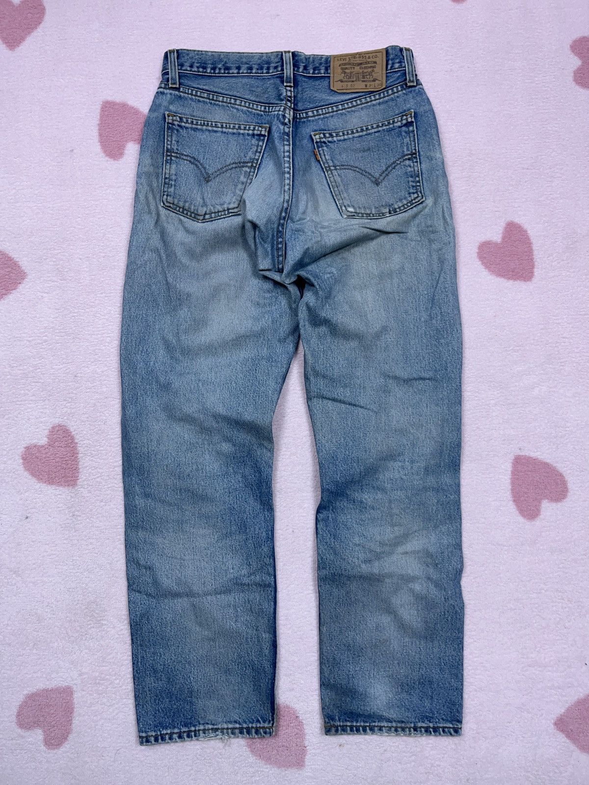 Levi's Vintage Clothing × Vintage ➕ sick distressed Levi’s 615 vintage straight blue jeans Size US 30 / EU 46 - 2 Thumbnail