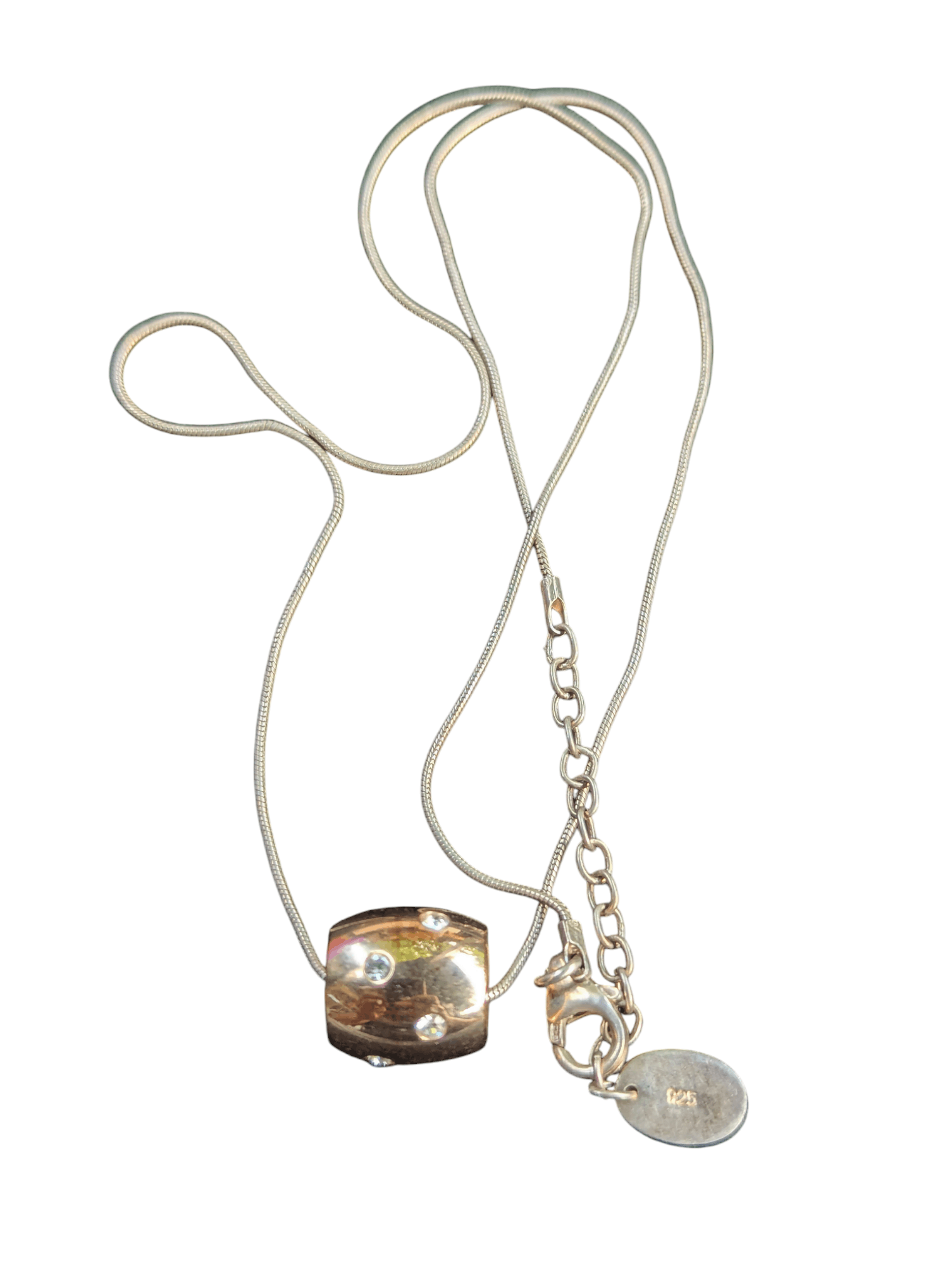 Jewelry SILVER 925 NECKLACE with 316l Stainless Pendant Size ONE SIZE - 2 Thumbnail