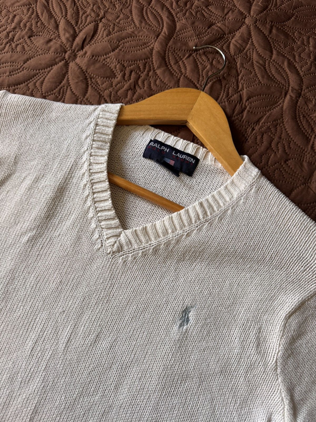 Polo Ralph Lauren RALPH LAUREN POLO SPORT V NECK KNIT TOP SHORT SLEVE Size S / US 4 / IT 40 - 2 Thumbnail