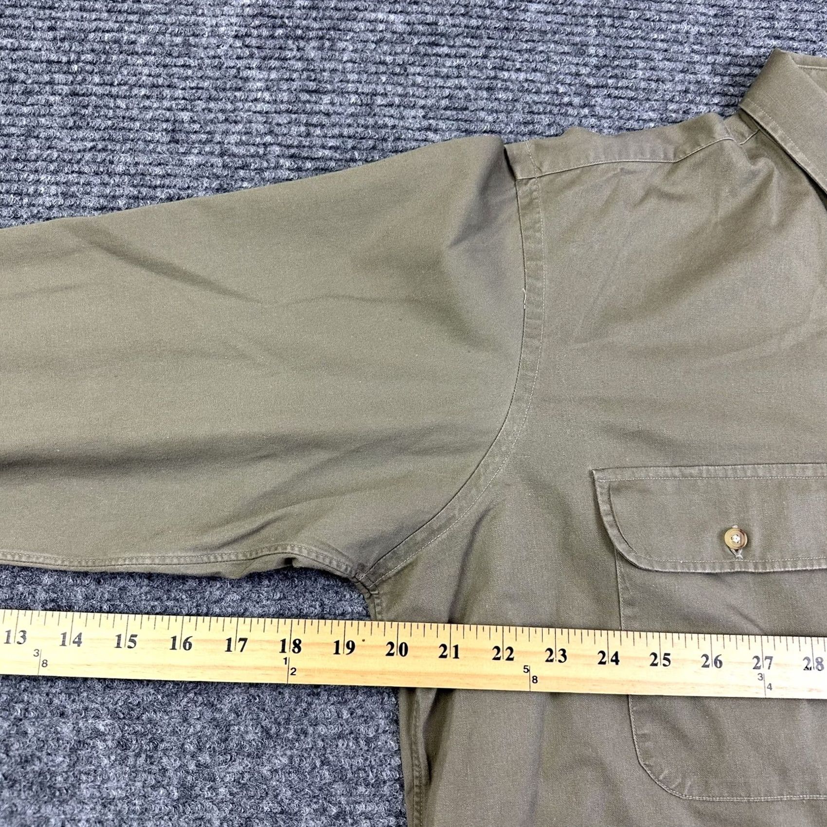 Vintage VINTAGE The Hathaway Shirt Button-Up Shirt Mens 17.5 34-35 100% Cotton Green Long Sleeve Size US XXL / EU 58 / 5 - 7 Thumbnail