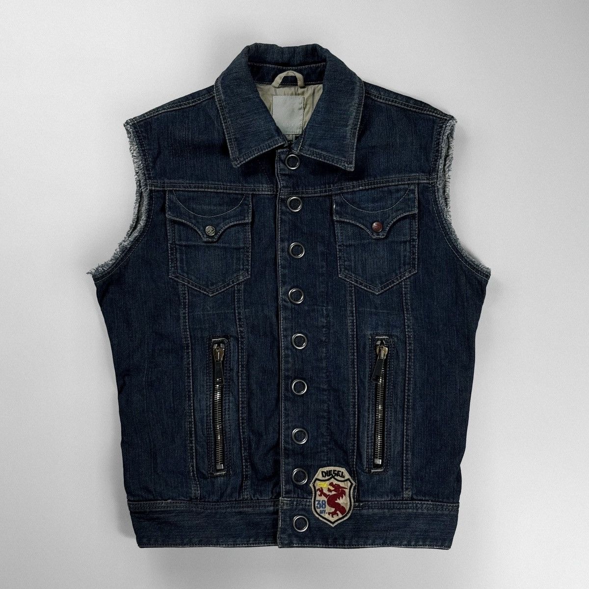Diesel Diesel ‘Vandals of Style’ Denim Vest Vintage Size M / US 6-8 / IT 42-44 - 2 Thumbnail