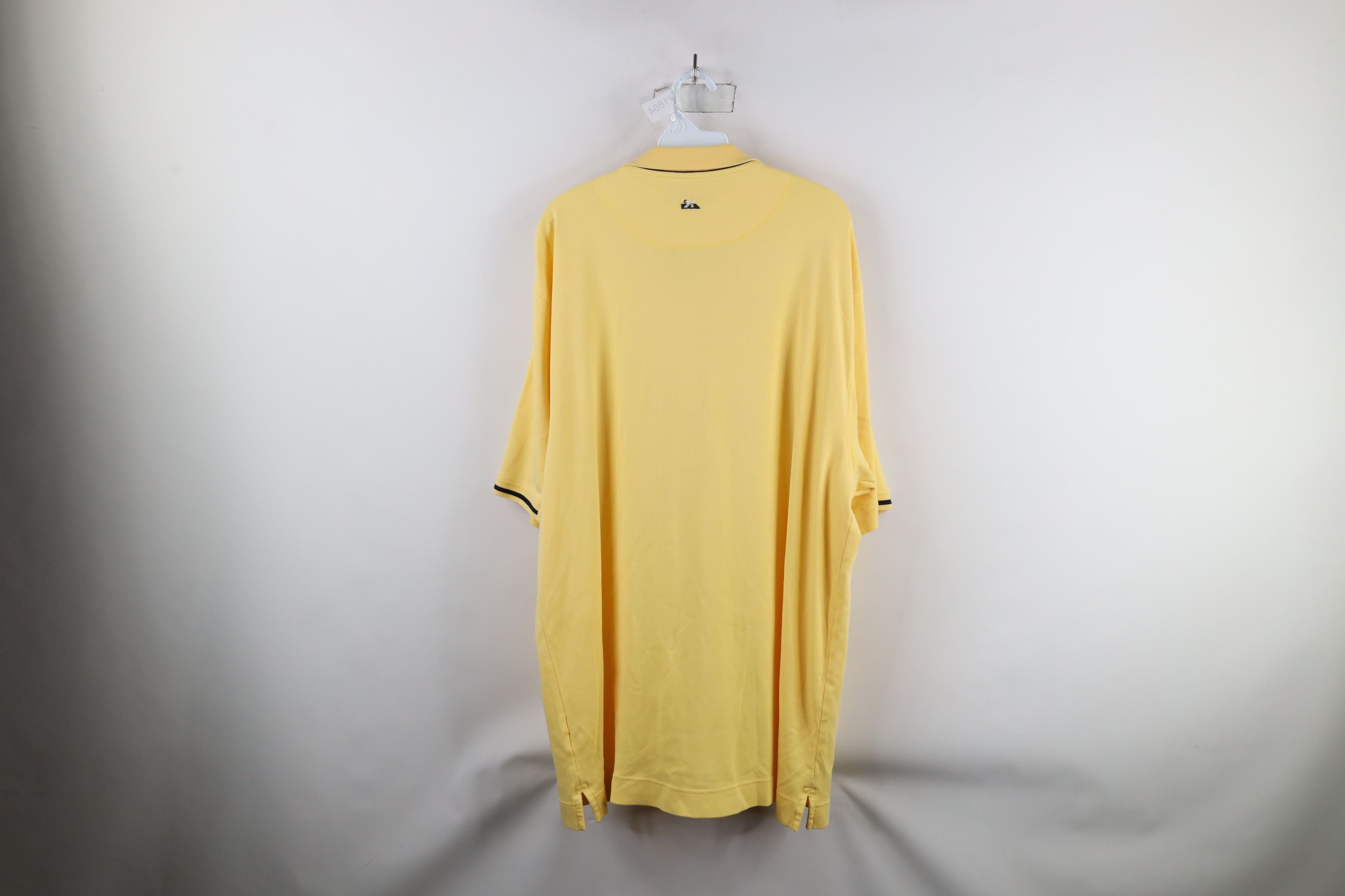 Vintage Vintage 90s Dame University Collared Golf Polo Shirt Yellow Size US XXL / EU 58 / 5 - 9 Thumbnail