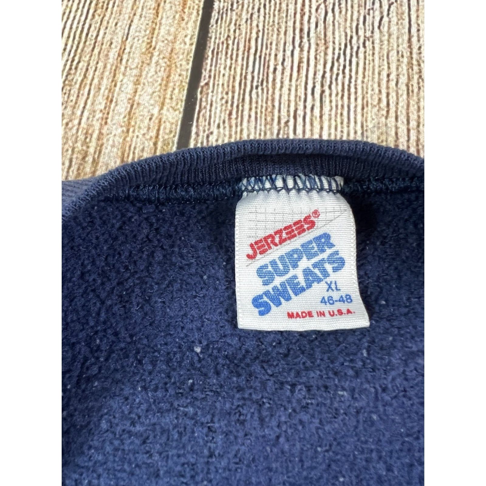 Vintage VINTAGE 80s Iowa Hawkeyes Big 10 University Crewneck Sweatshirt Blue XL Men Pullover Graphic Print Regular Size Size US XL / EU 56 / 4 - 4 Thumbnail
