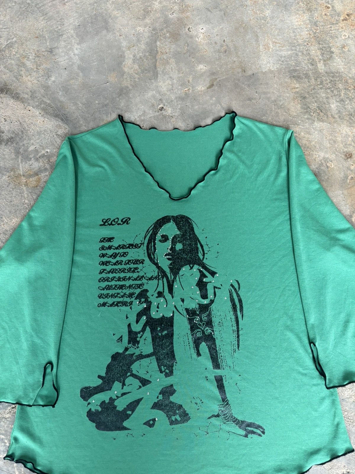 Hysteric Glamour × If Six Was Nine × Japanese Brand Y2k Hysteric Glamour Style Hotel Opium Womens longsleeve Size M / US 6-8 / IT 42-44 - 2 Thumbnail