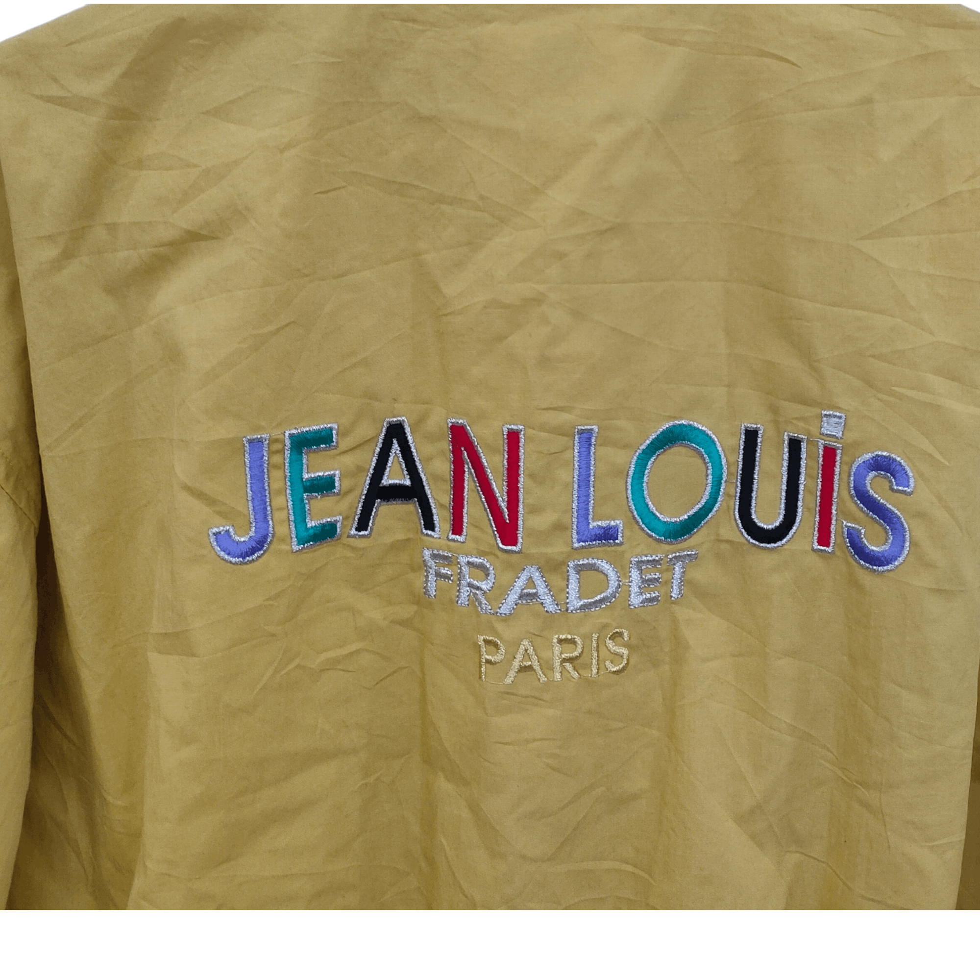 Designer × Vintage Vintage Jean Louis Fradet Yellow Windbreaker Jacket Size US L / EU 52-54 / 3 - 10 Thumbnail