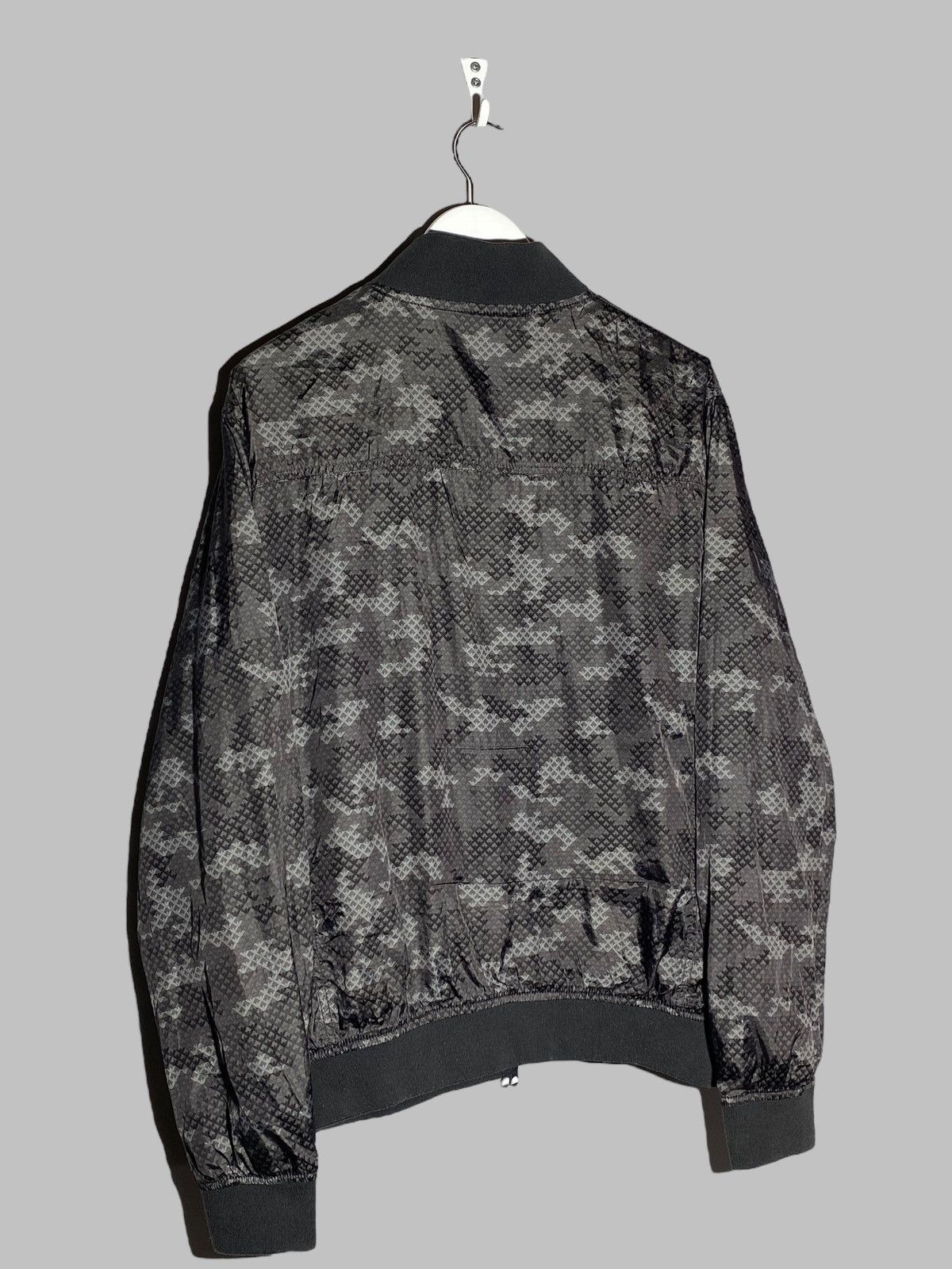 Armani 🔥 Y2K ARMANI JEANS REVERSIBLE NYLON BOMBER MILANO FLEX Size US L / EU 52-54 / 3 - 21 Thumbnail