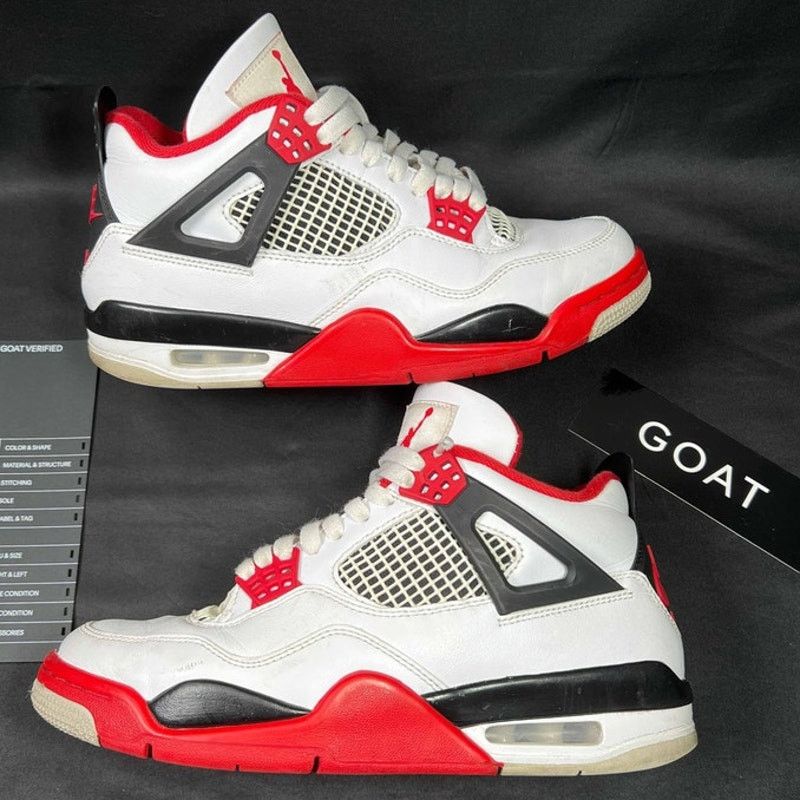 Jordan Brand × Nike Size 8 Nike Air Jordan 4 Retro OG Fire Red 2020 Men's Shoes Size US 8 / EU 41 - 2 Thumbnail