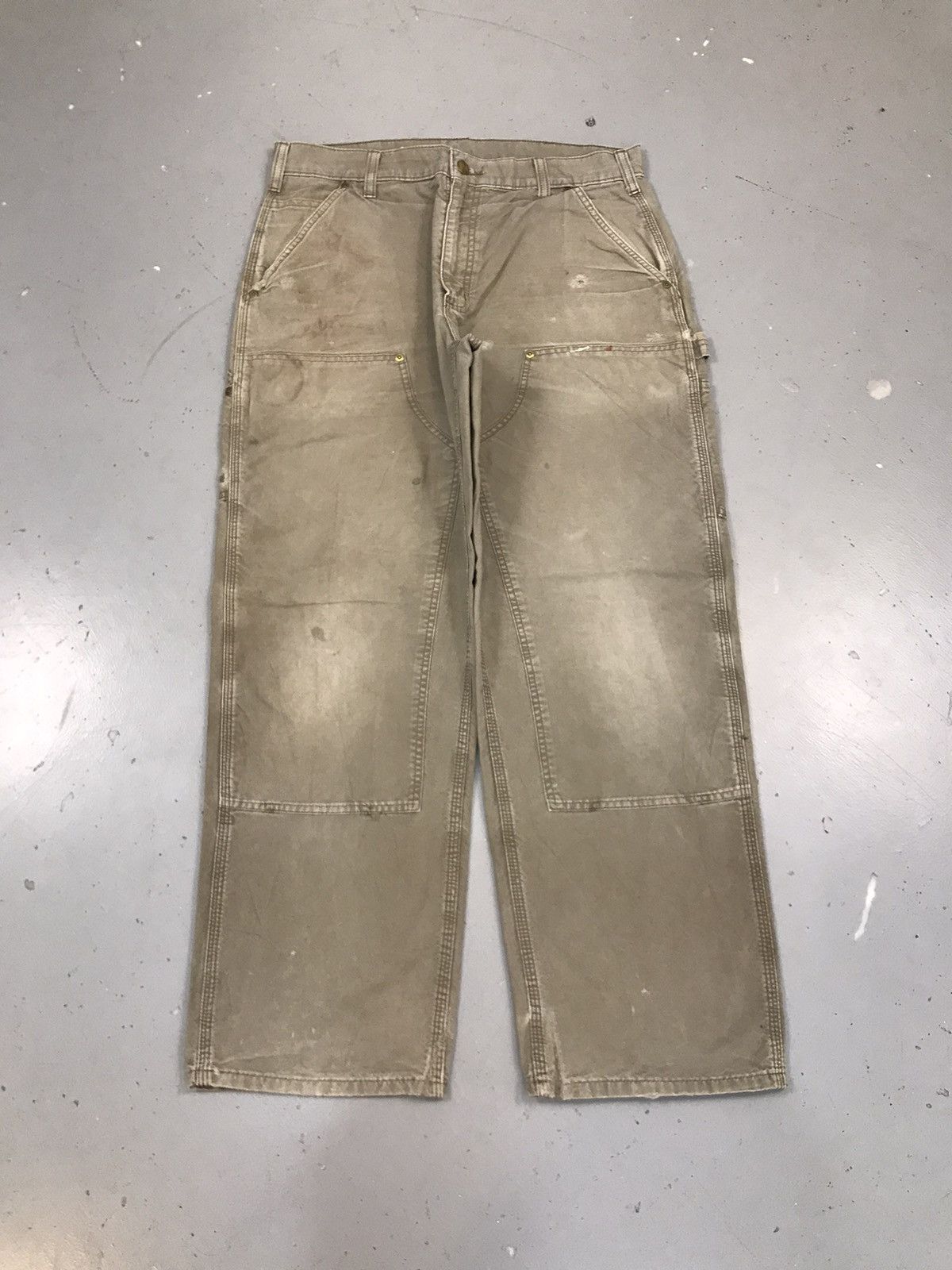 Carhartt × Vintage Vintage Carhartt B195 LBR double knee denim Size US 34 / EU 50 - 1 Thumbnail