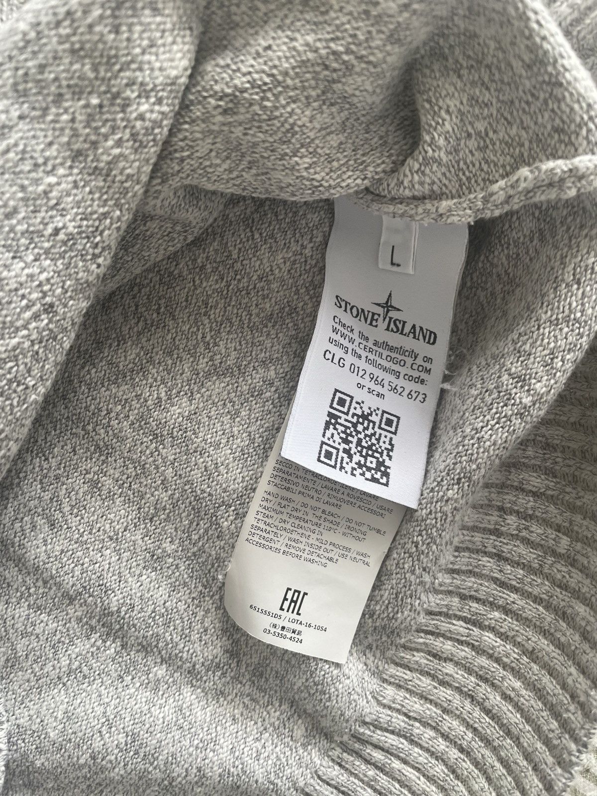 Stone Island Stone Island Knit Pull-Over Sweater Size US L / EU 52-54 / 3 - 4 Thumbnail