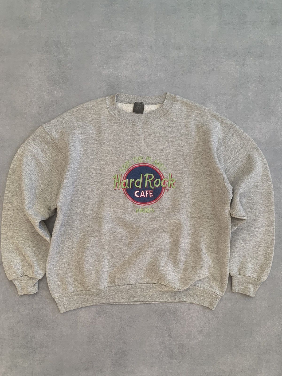 Hard Rock Cafe VTG 90s Euro Screen Stars Hard Rock Cafe Paris Crewneck Size US S / EU 44-46 / 1 - 1 Thumbnail