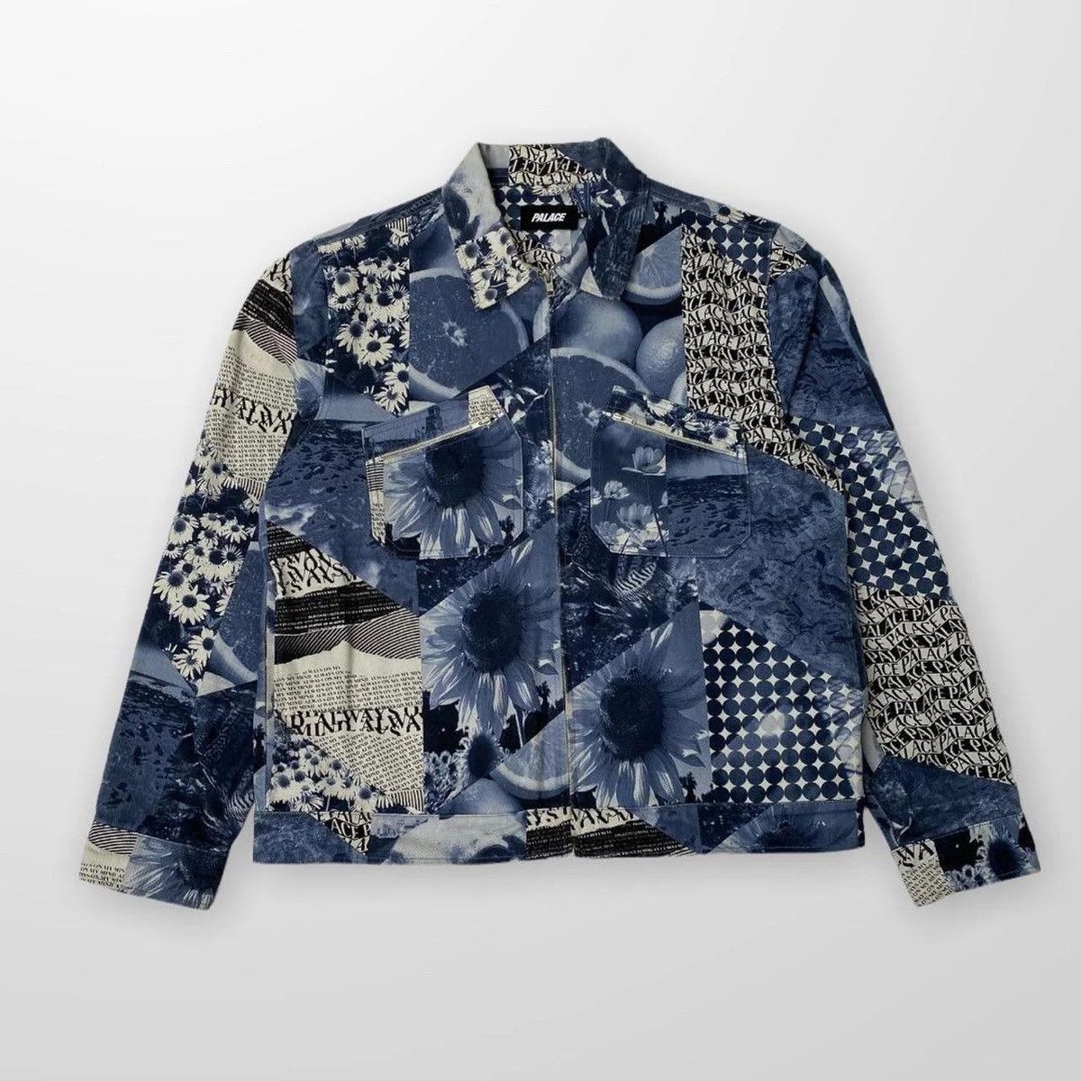 Palace Palace Fruity Denim Jean Jacket In Blue | Grailed