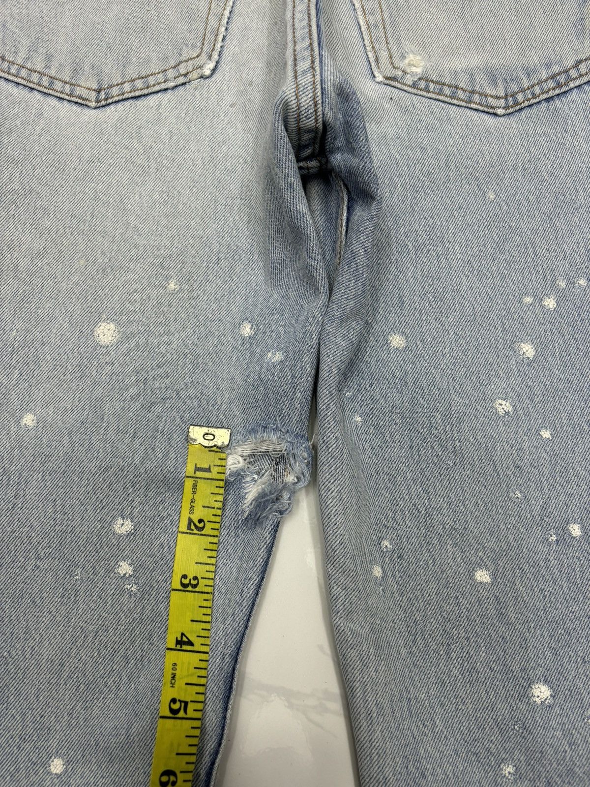 Levi's VINTAGE LEVIS 501 PAINTER JEANS DISTRESSED DENIM Size US 30 / EU 46 - 14 Thumbnail