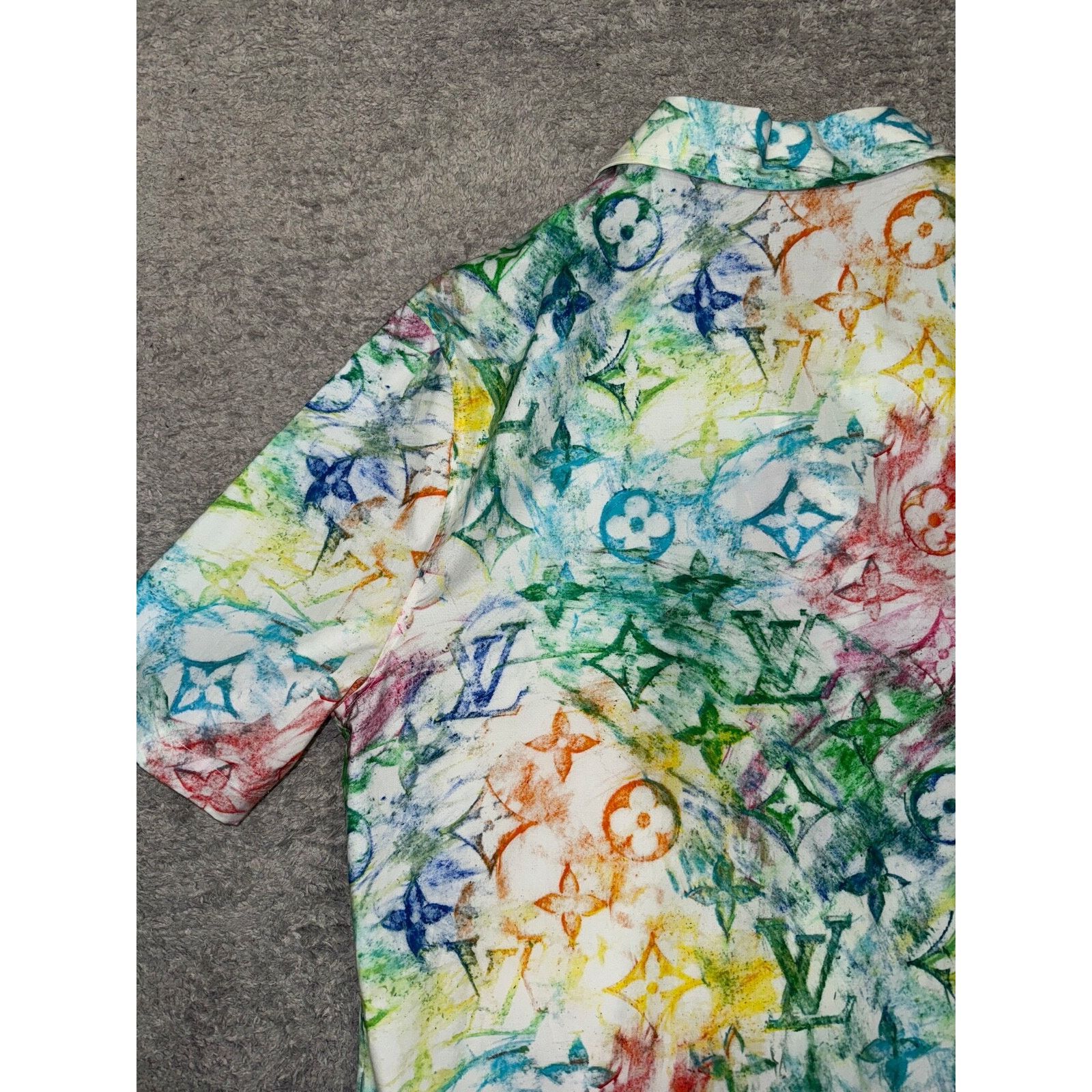 Louis Vuitton Louis Vuitton Pastel Multicolor Monogram Logo Short Sleeve Size US L / EU 52-54 / 3 - 10 Thumbnail