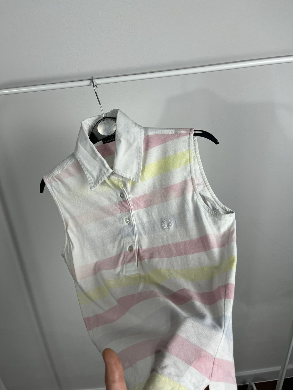 Fred Perry Fred Perry Italy Sleeveless Polo Shirt Striped Women’s M Size M / US 6-8 / IT 42-44 - 10 Thumbnail