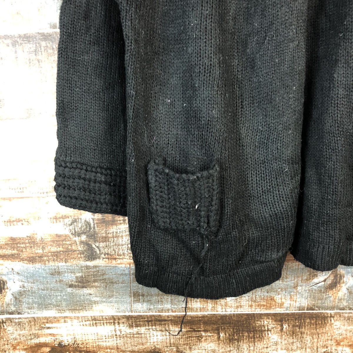 Homespun Knitwear × Japanese Brand Japanese Brand Black Cardigan Knitwear #A2207 Size S / US 4 / IT 40 - 7 Thumbnail